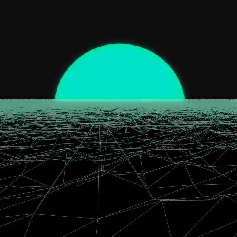 Generative Retrowave Field #73