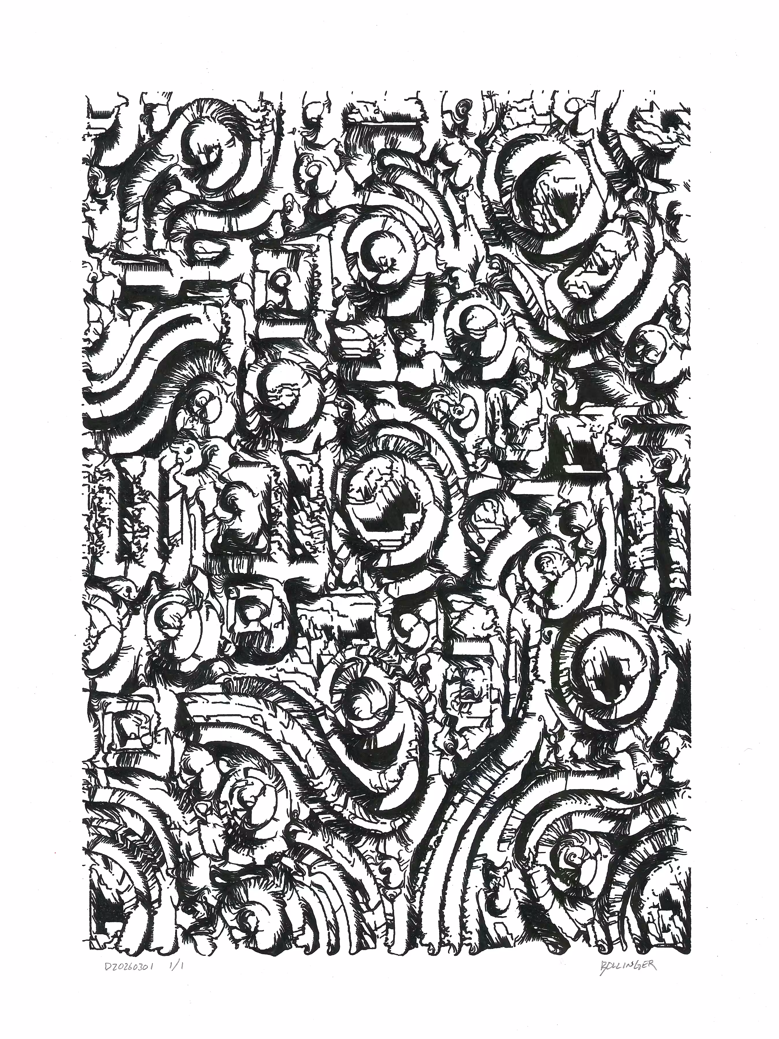 Physical Pen Plots: D20260301 Linea Erratica S2N1