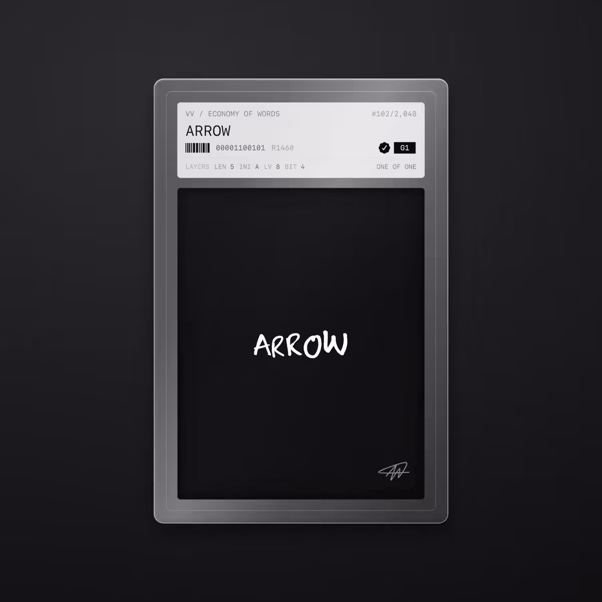 Economy of Words: ARROW · #102
