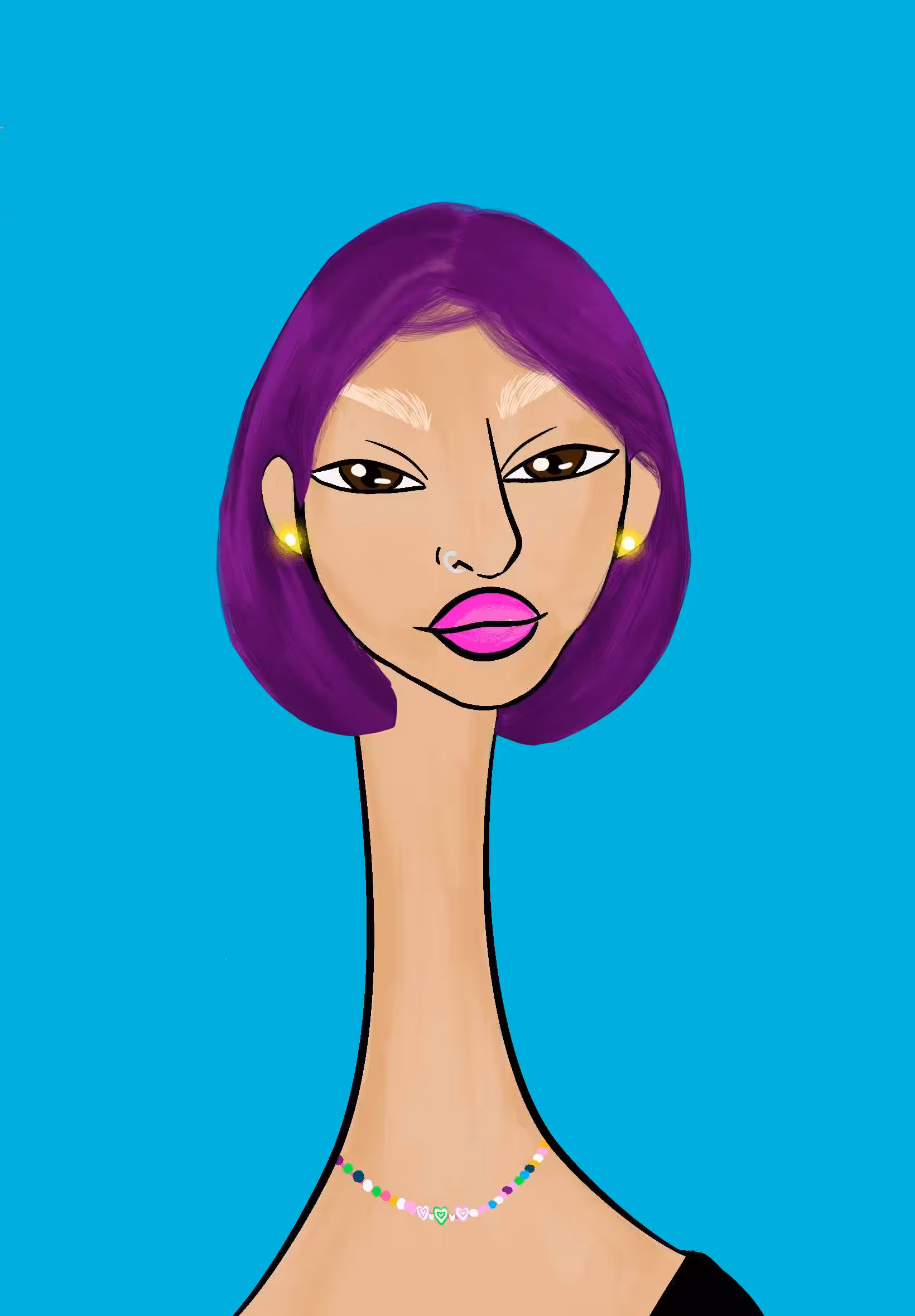 Long Neckie Lady #678