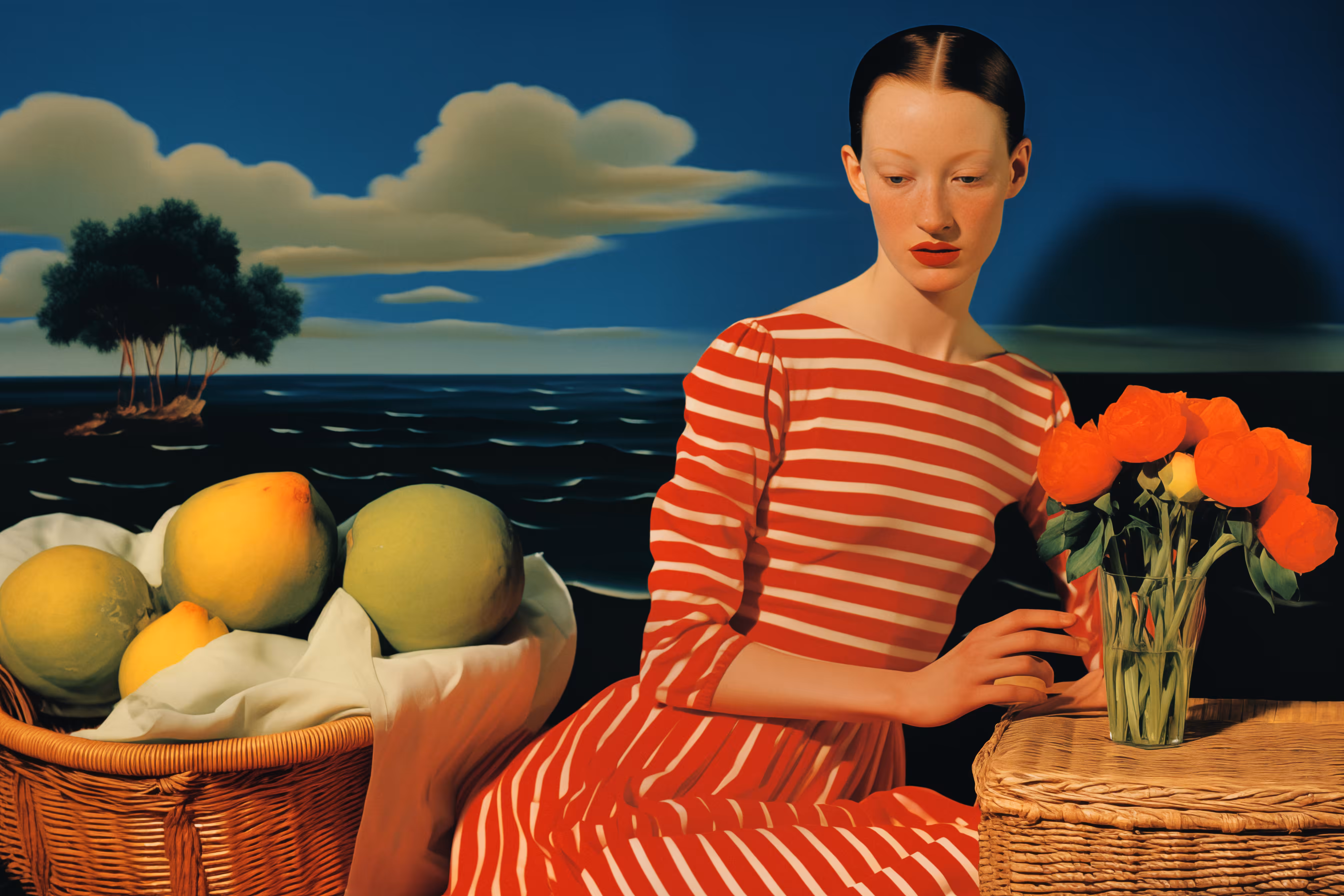 still life with clouds