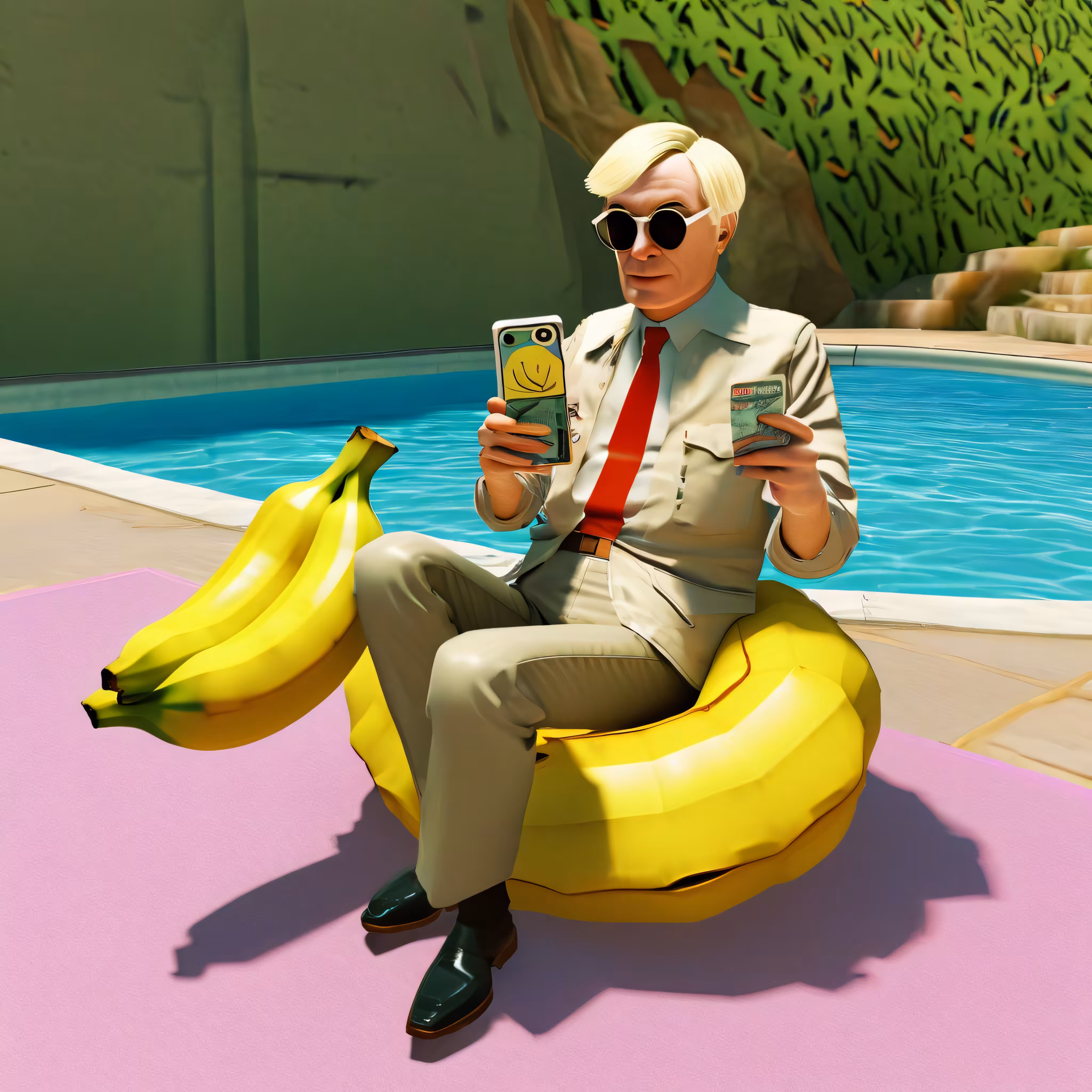 Andy at the pool