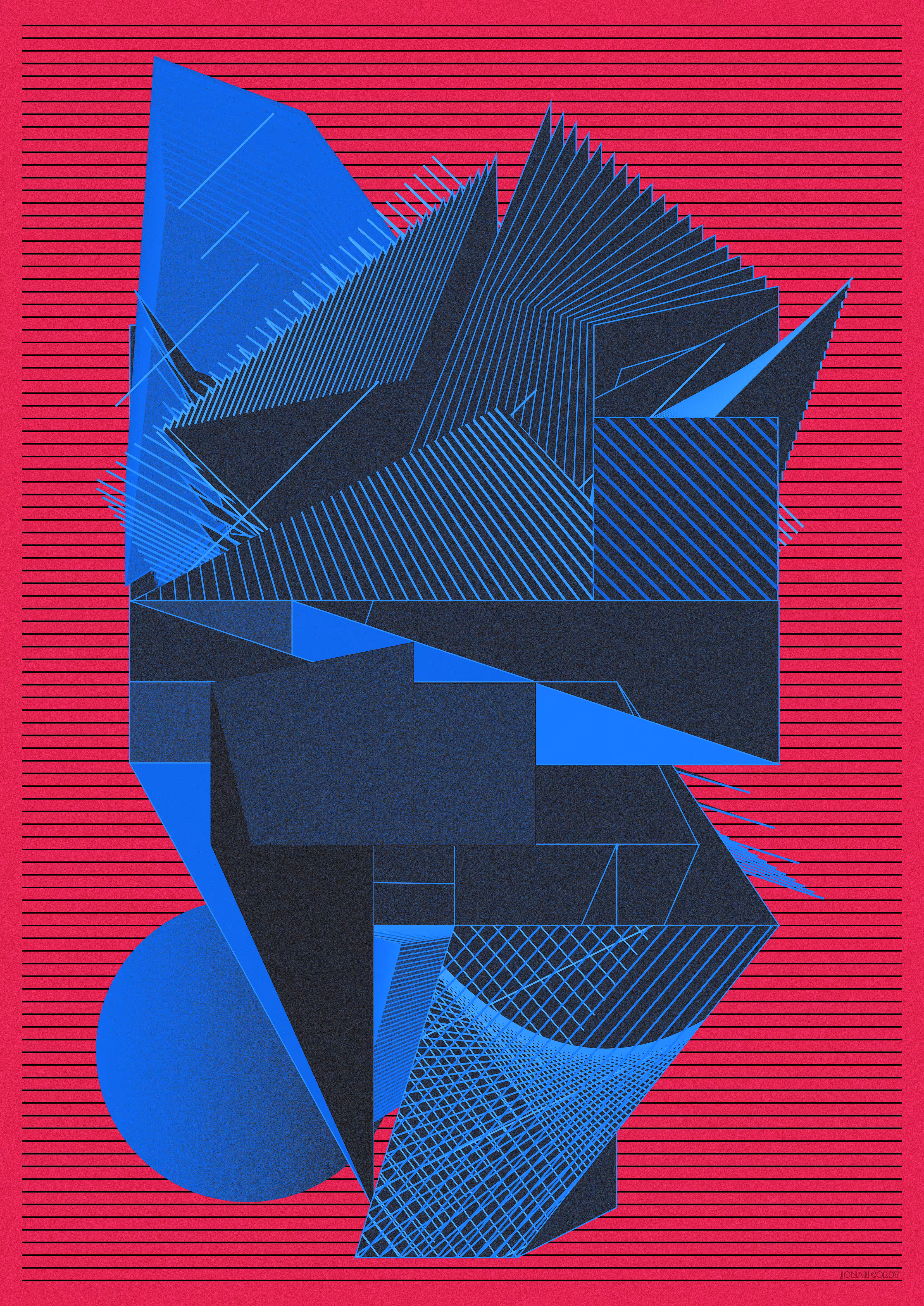 Line Structure in Blue