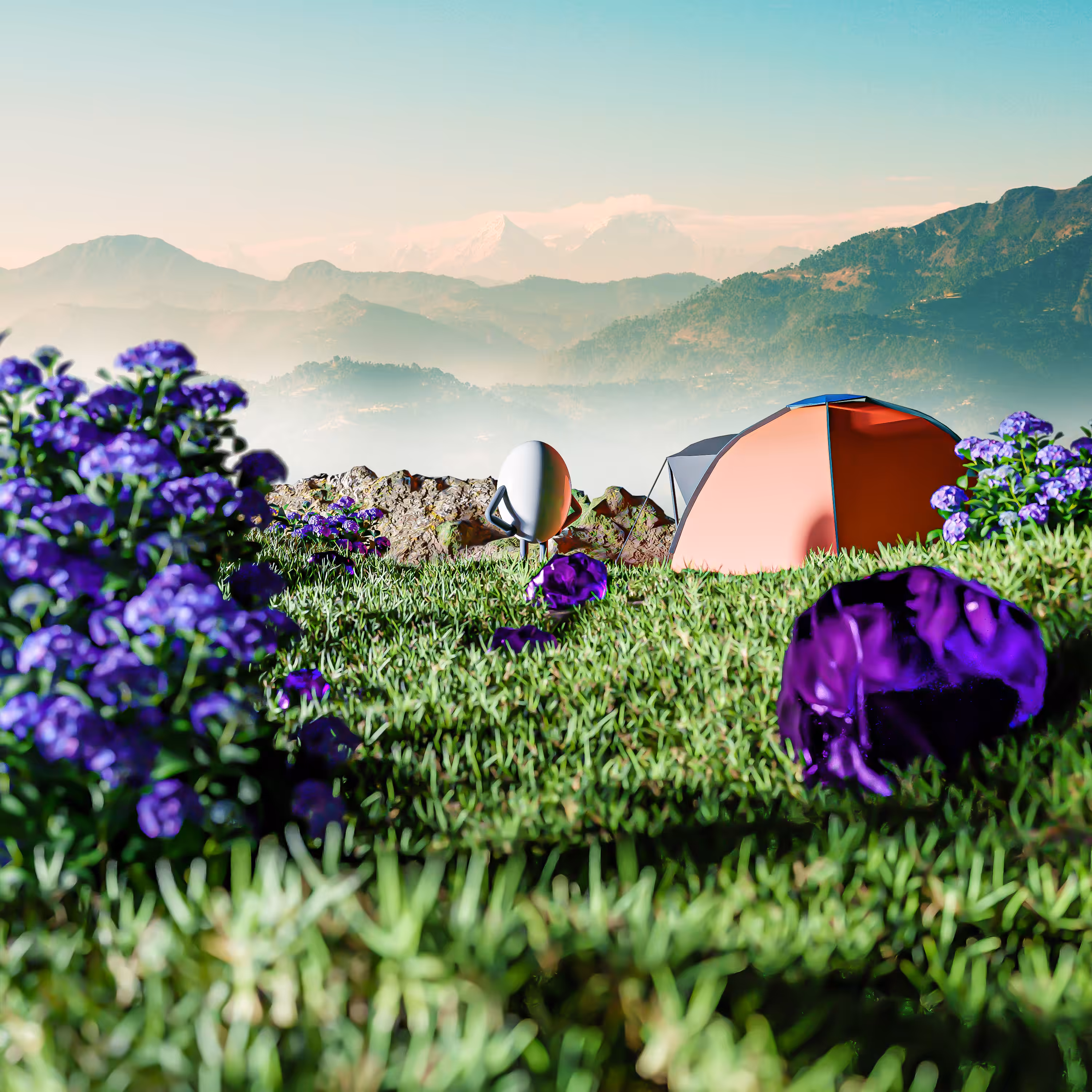 𝗢𝗺𝗶 is camping