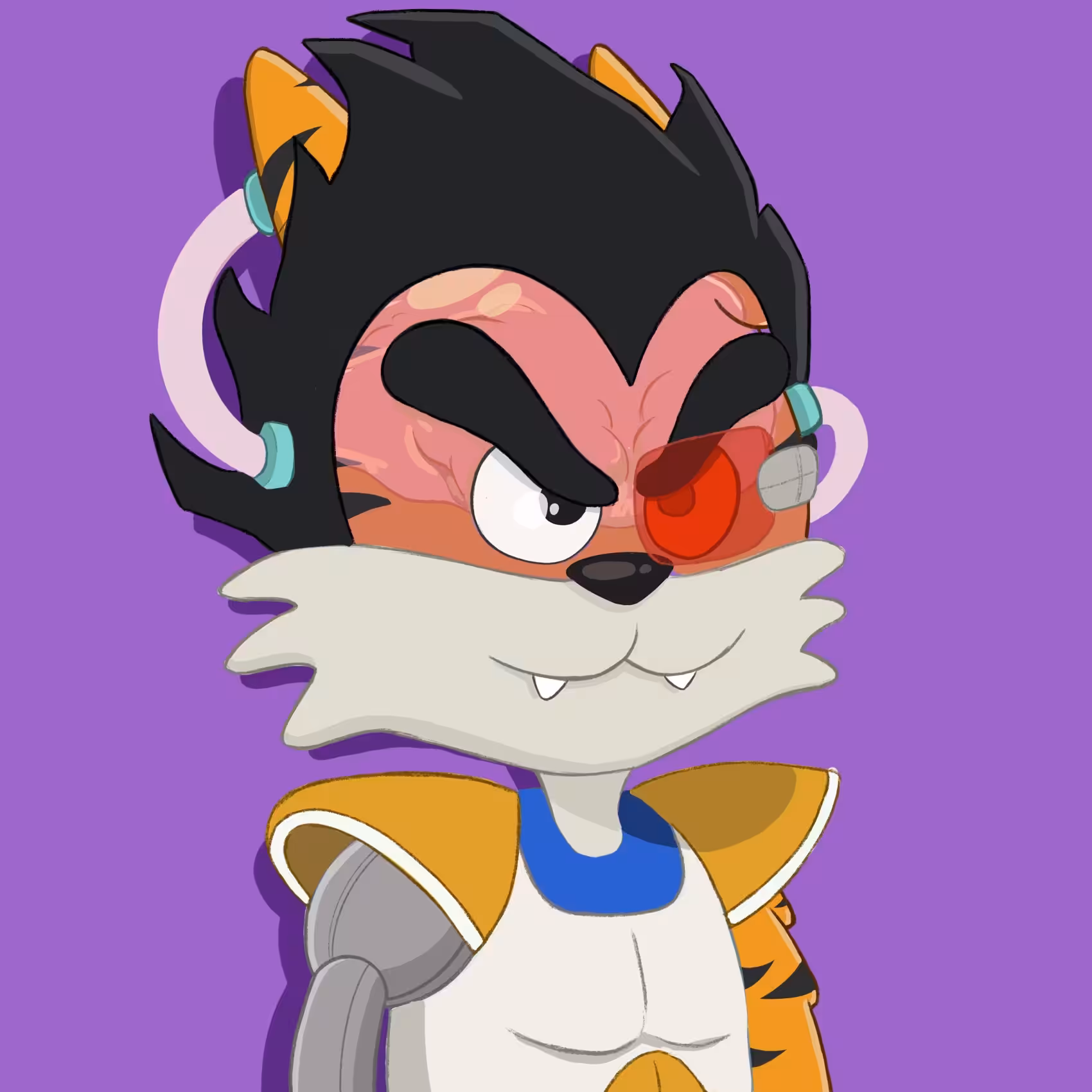 Cloned Cranium Cat Club Saiyan Prince