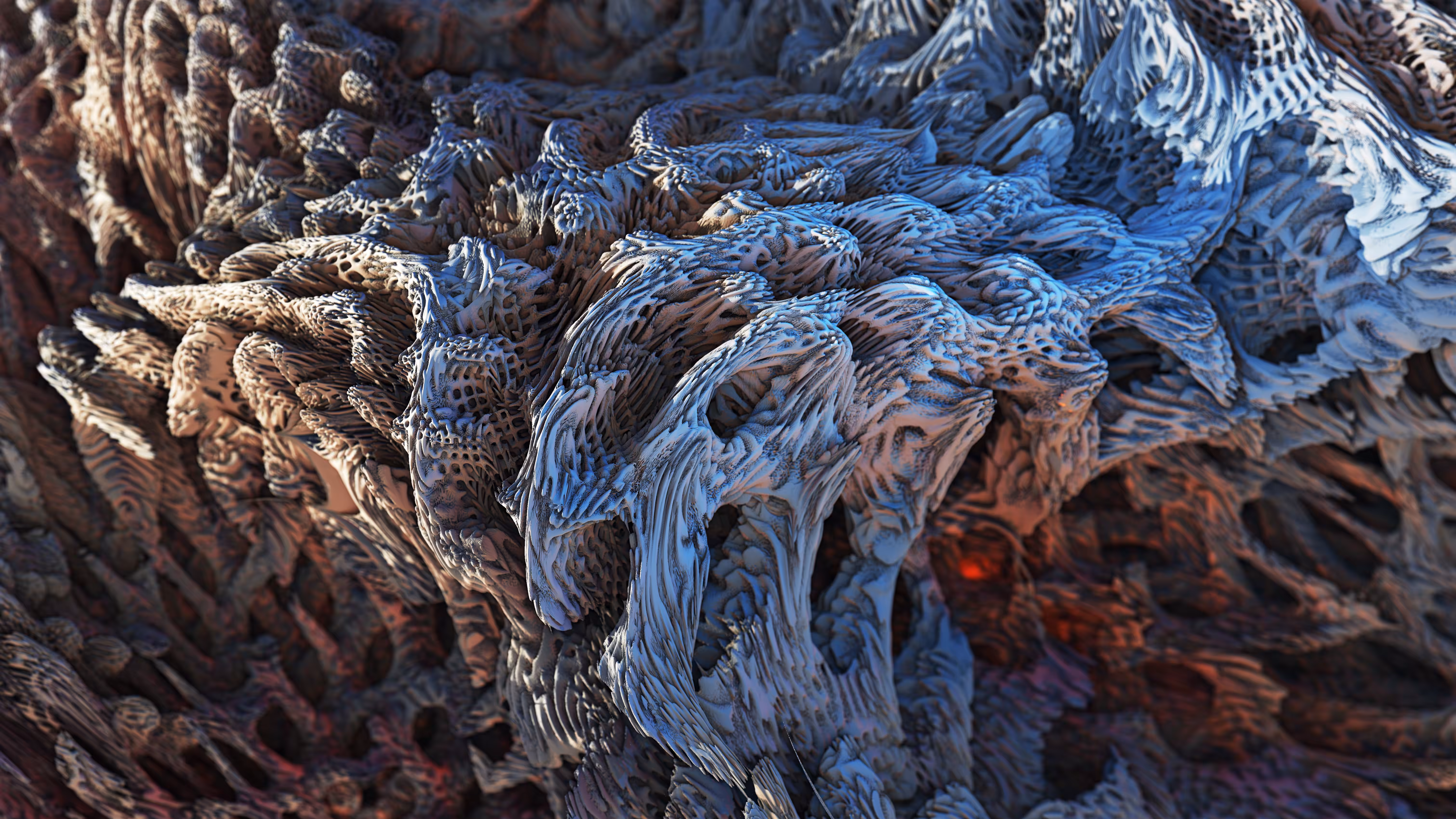 Non Euclidian Ancestral Landscape