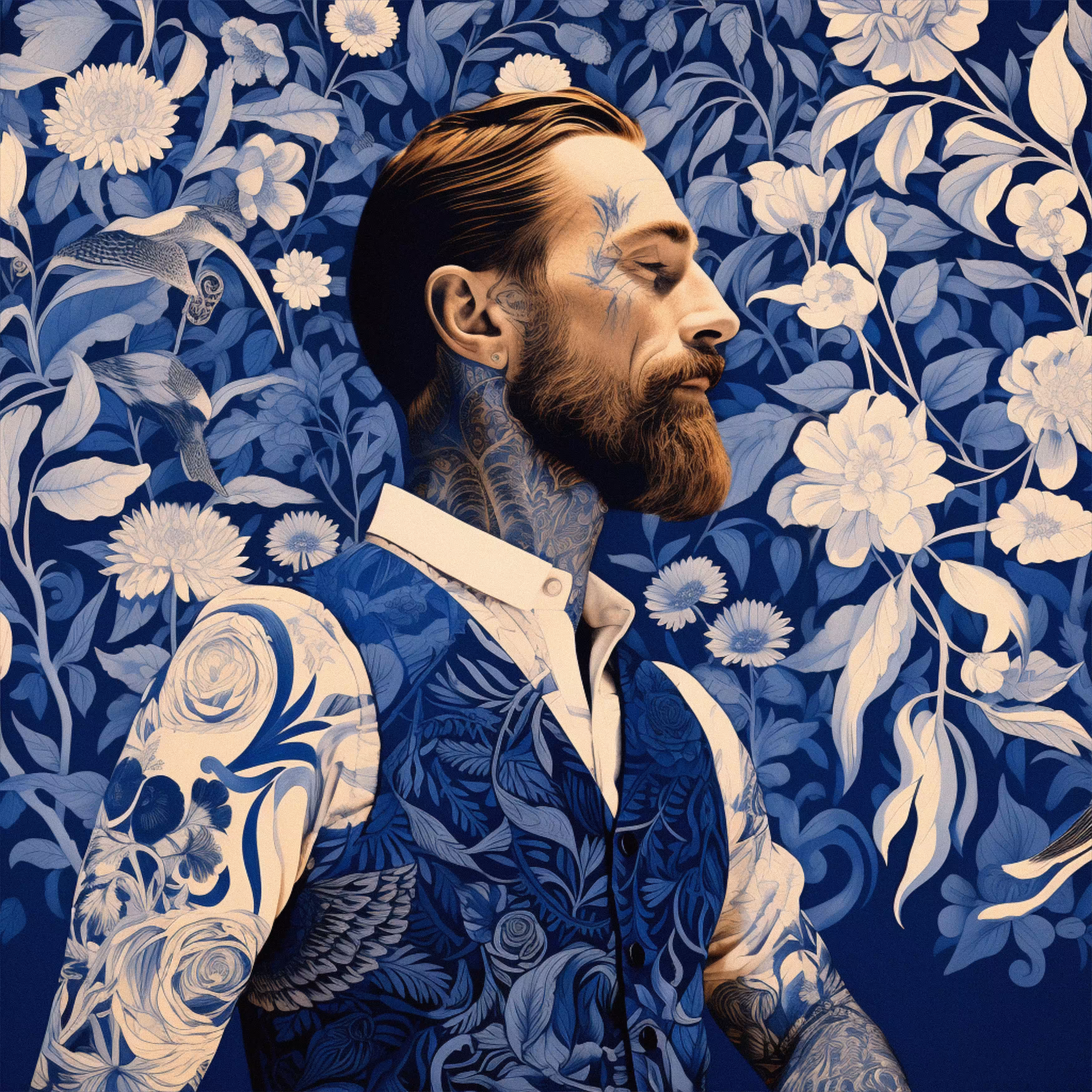 Poet with Blue Tattoo