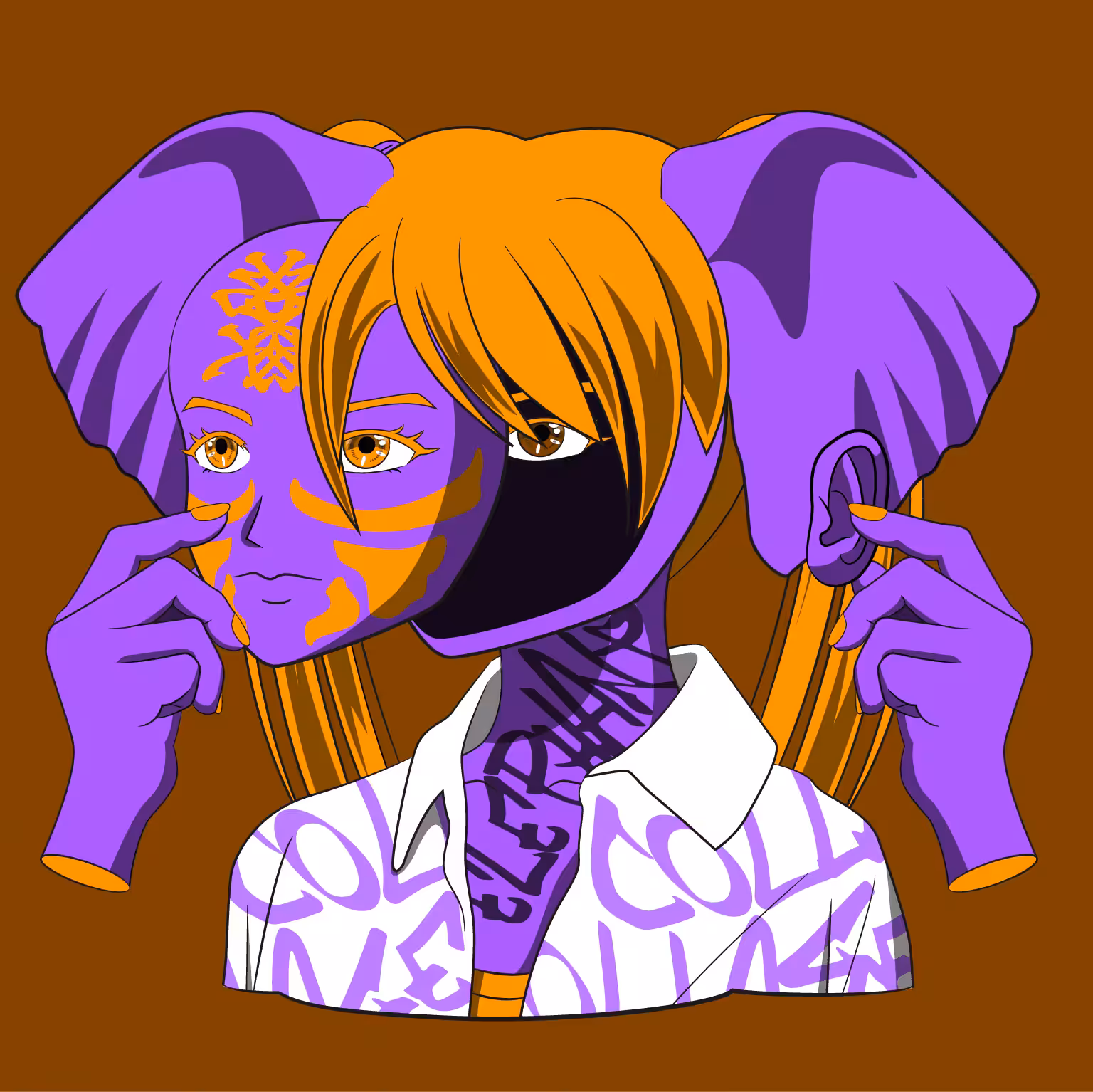 Masked Animal Collage #059