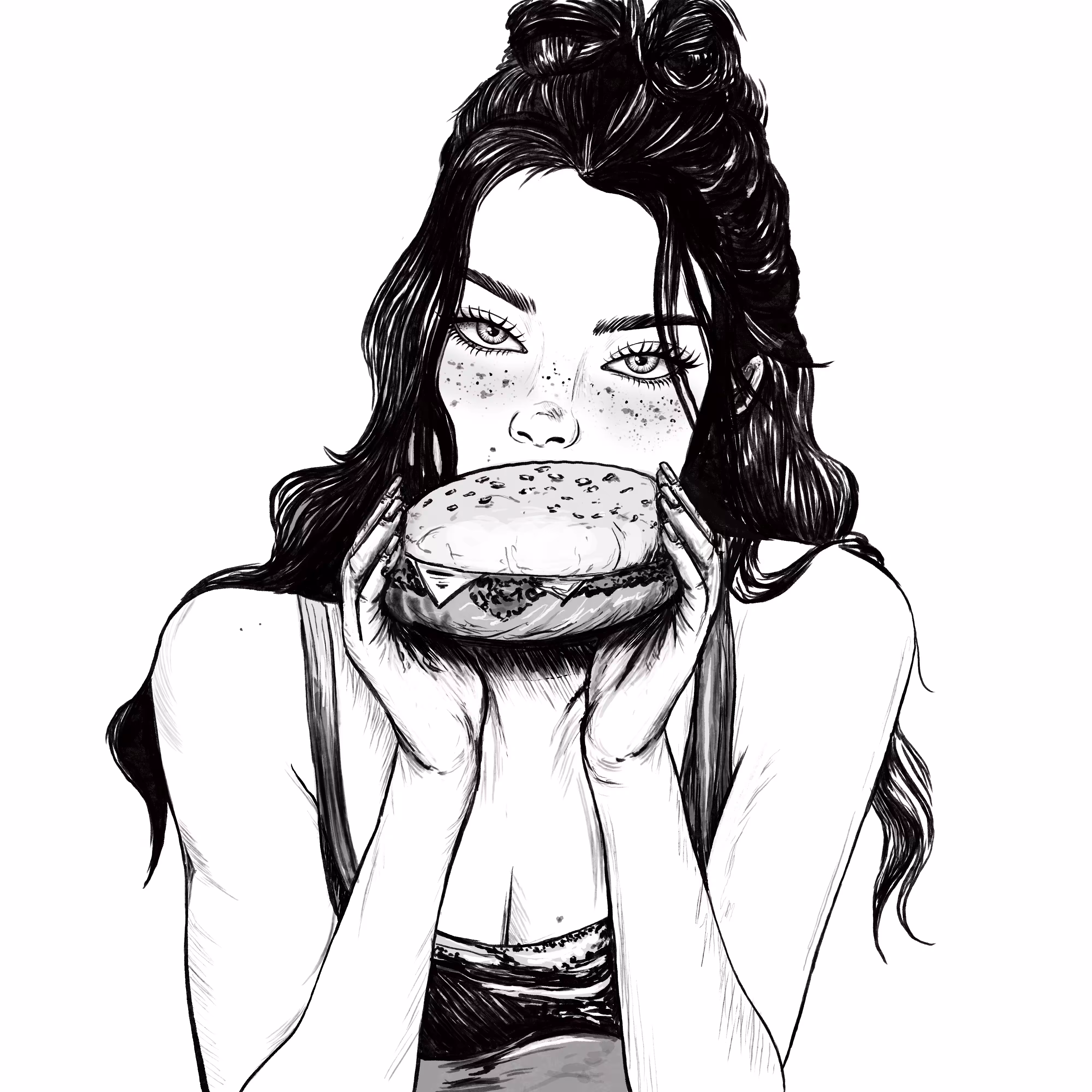 Inktober Santmarina : SNACKS