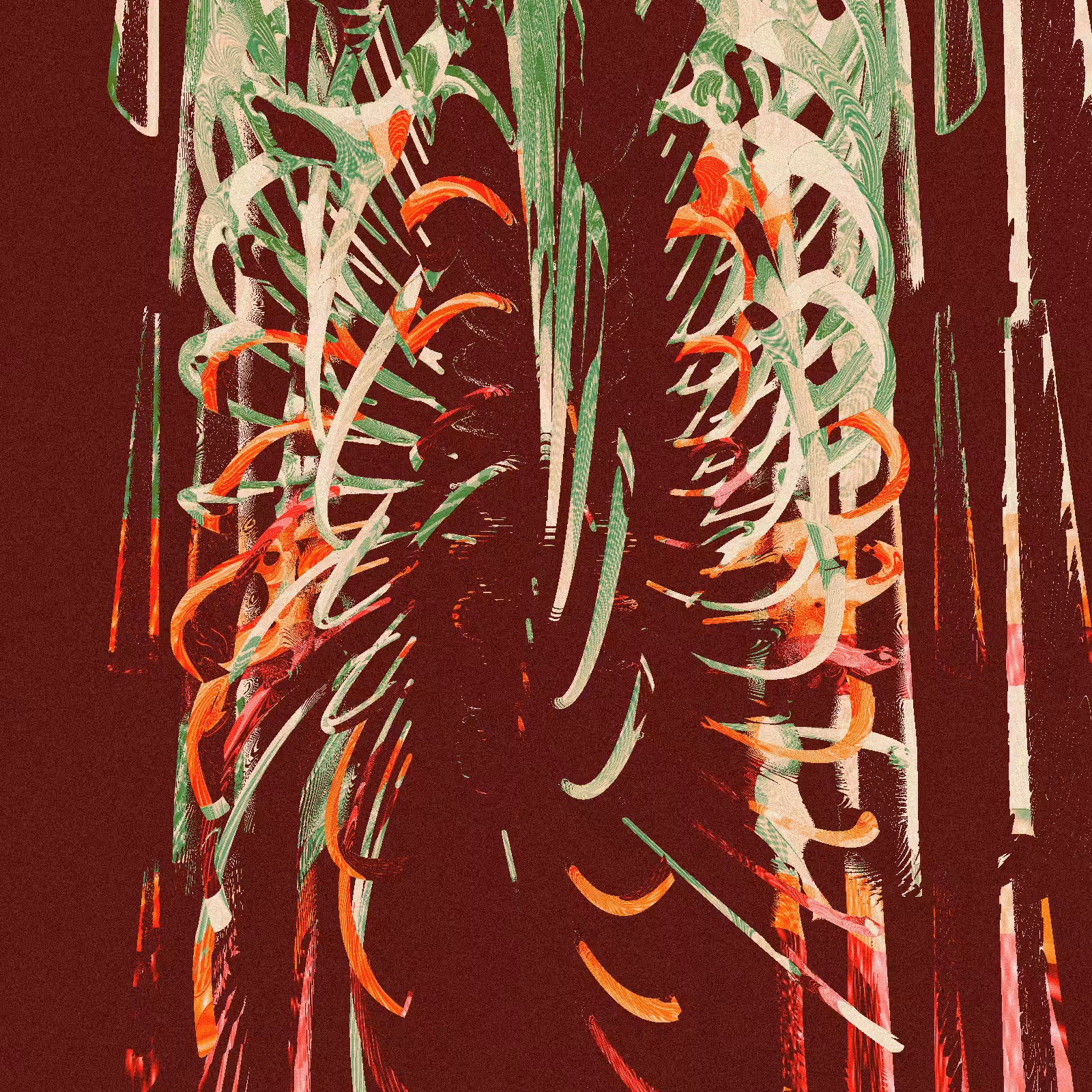 Several pairs of narrow, curved strips #20