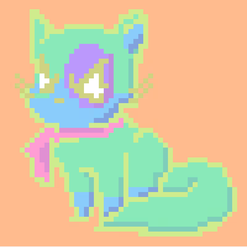 Pastel Pixel Kittens #1