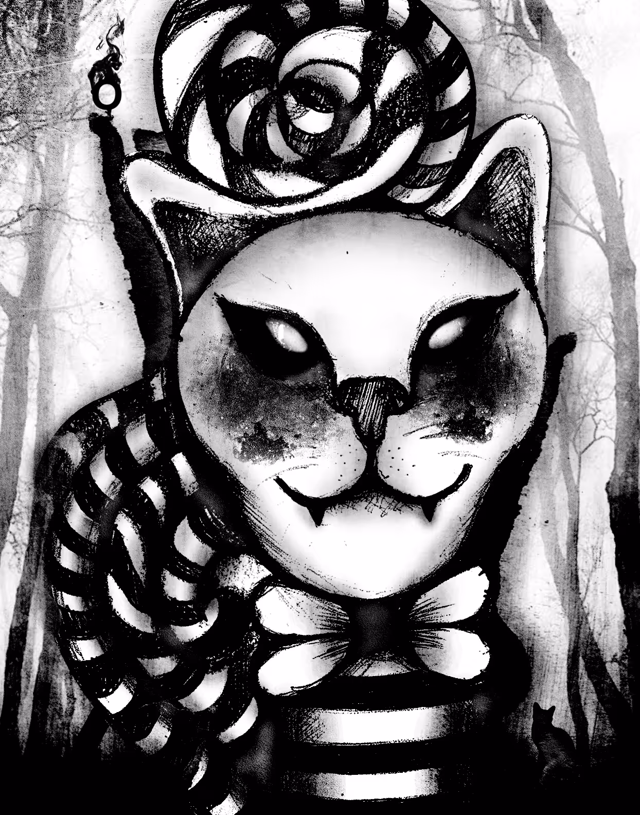 Stripey Vampy Ready to Haunt Hooman