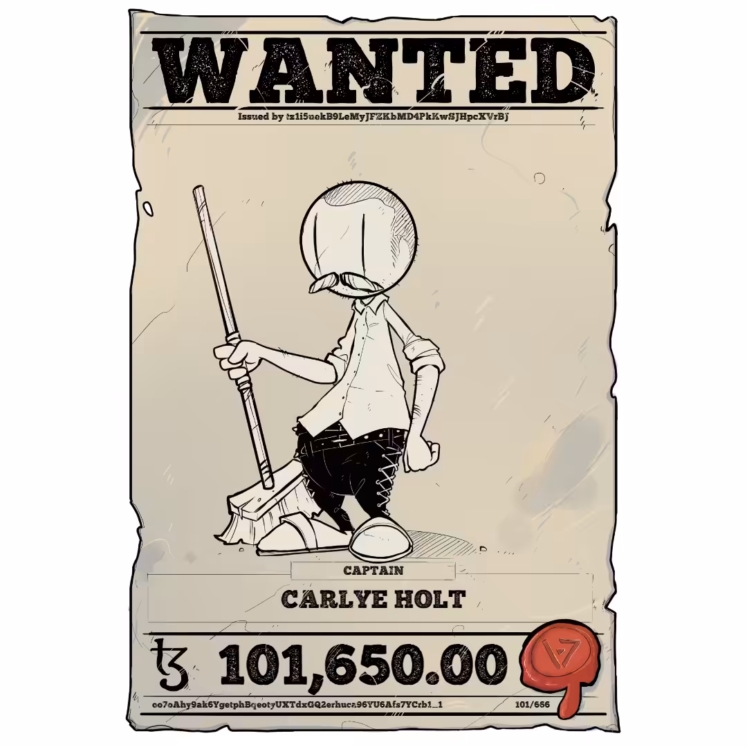 CARLYE HOLT | TEZOS PIRATE 101/666