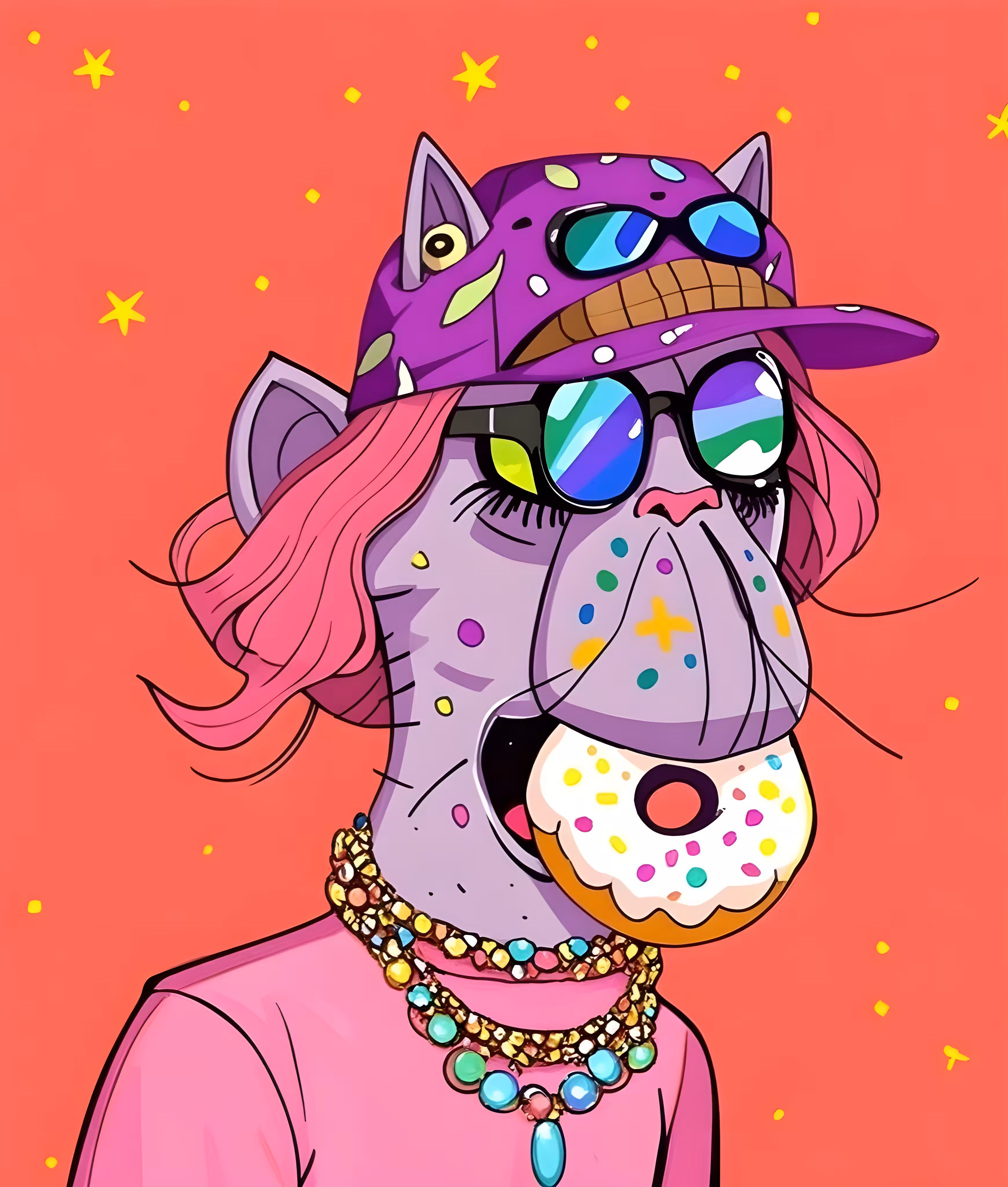 Donut eater bring bling