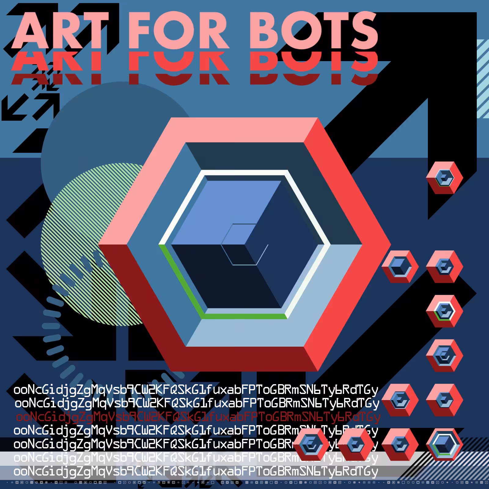 Hexagones - Art for Bots for Humans #13
