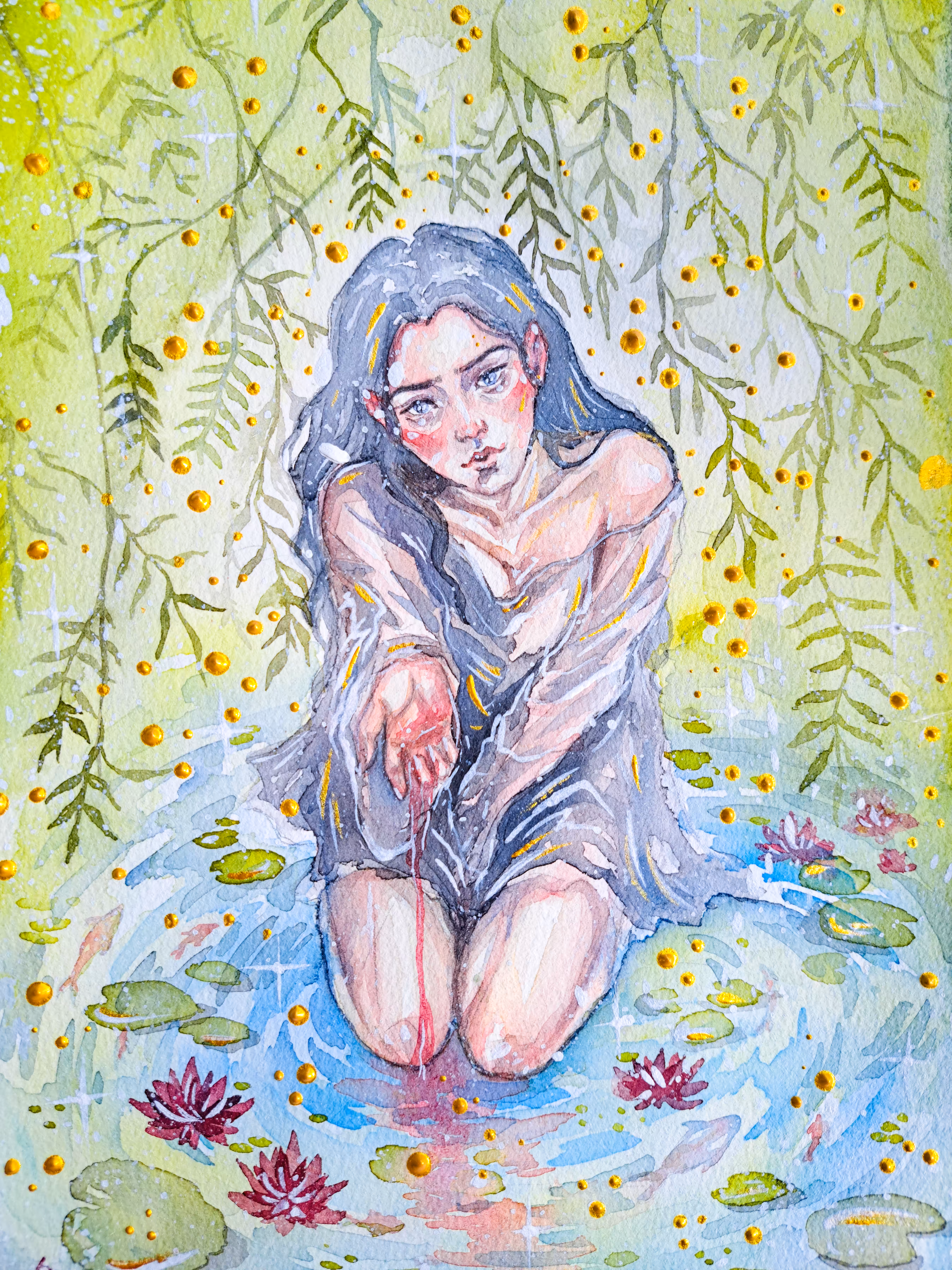 Watercolor art & portraits : «𝐖𝐢𝐥𝐥𝐨𝐰'𝐬 𝐋𝐨𝐯𝐞»