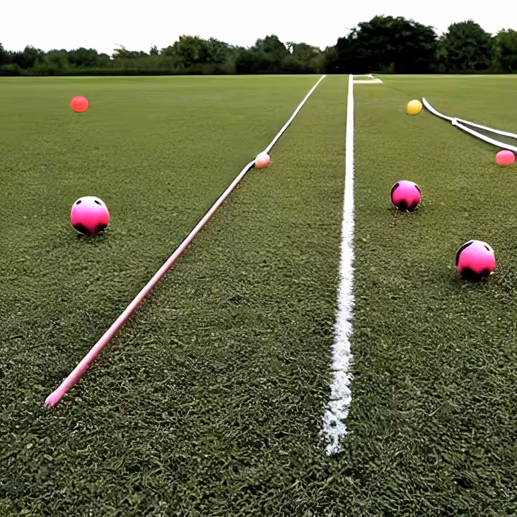 "three balls thrown in the air to get a straight line" attempt #11