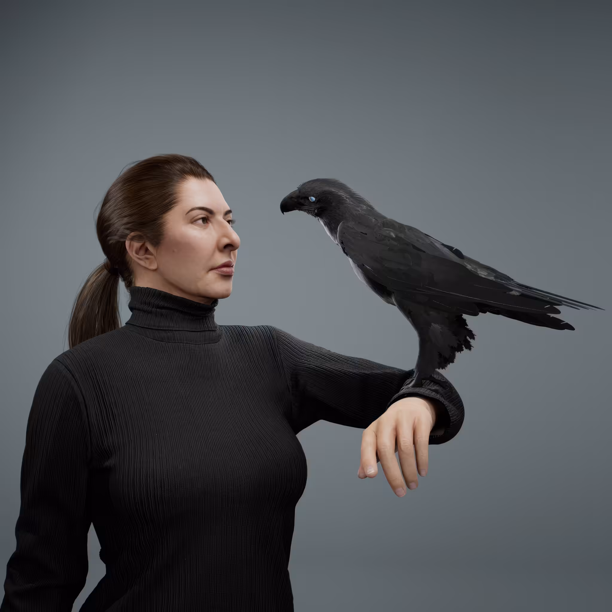 Portrait with Eagle #592