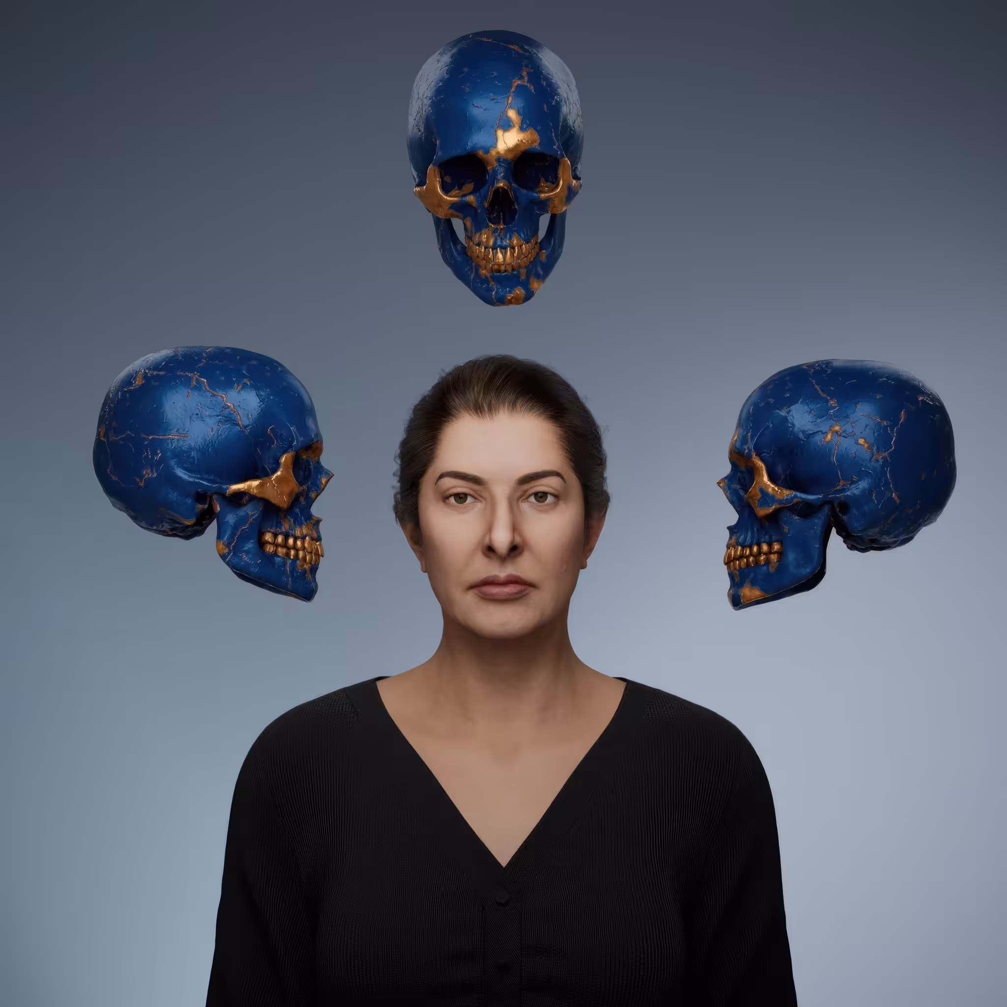 Portrait with Skulls #474