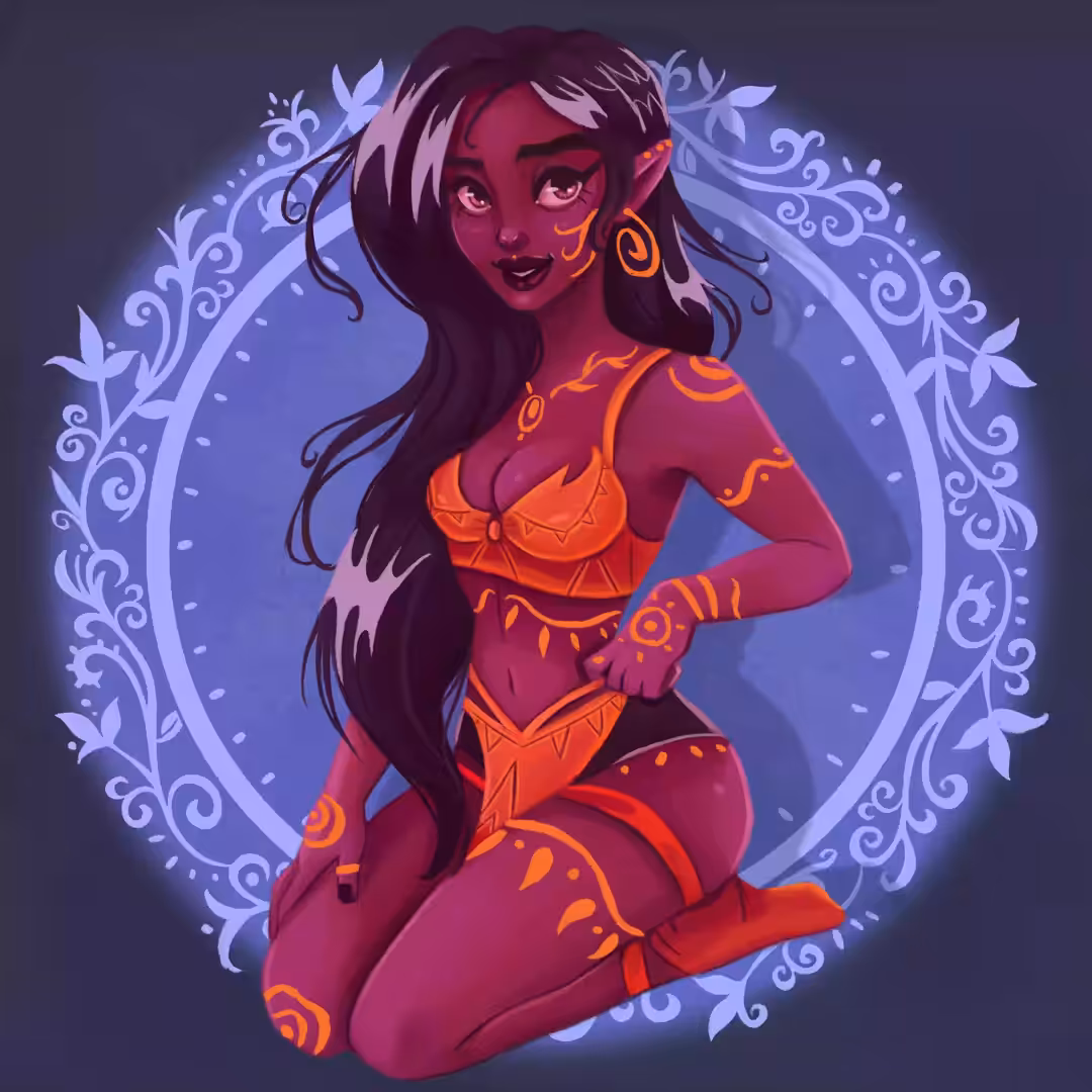 Fantasy Pin-Up 01 - Fiery Elf #1