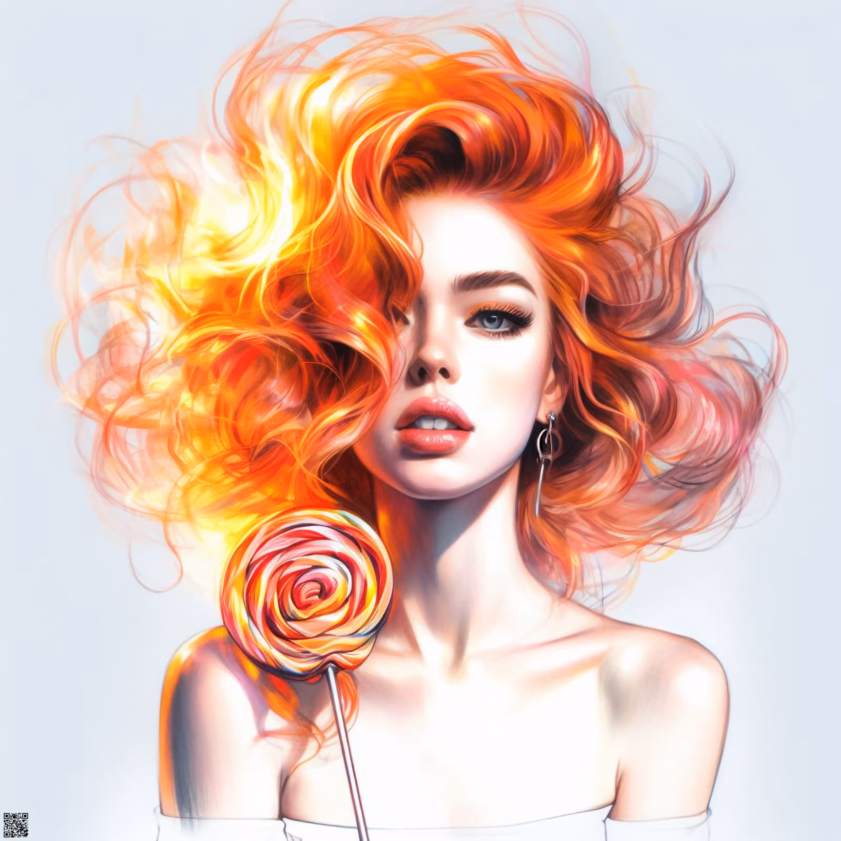 A fiery beautiful lollipop🍭