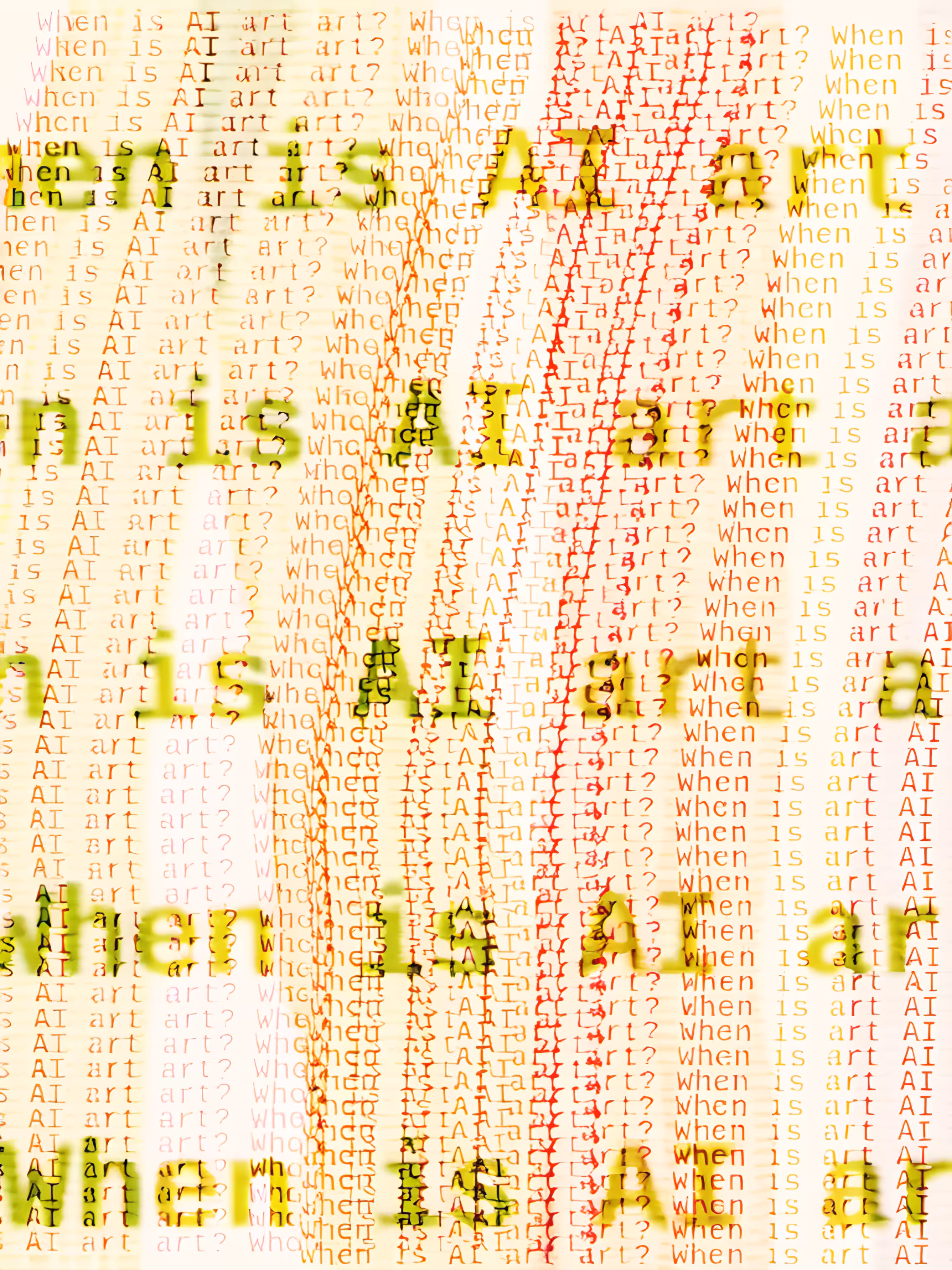 Is it AI art if a human designed it? #23