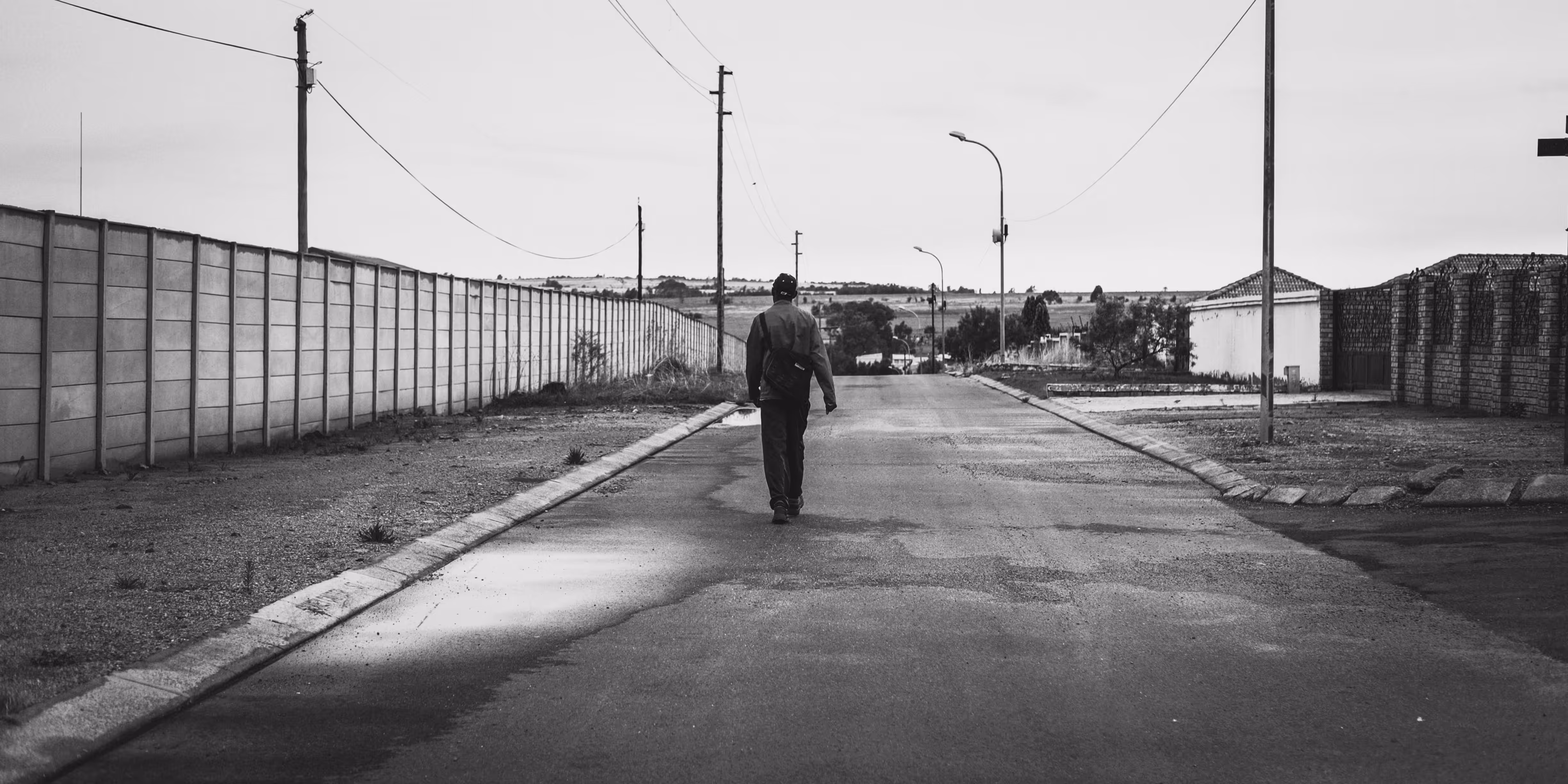on his way