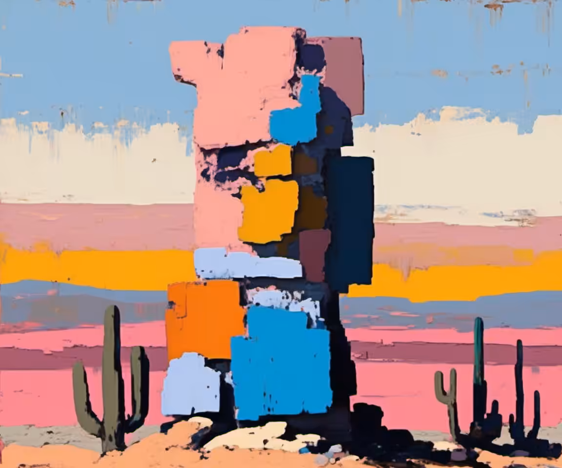 Painted Slabs #64