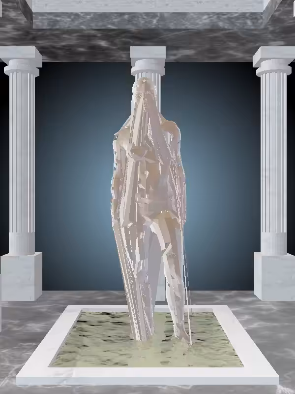 HeavenComputer: The Fragmented Plotting Luminescent Beige Woman #1957