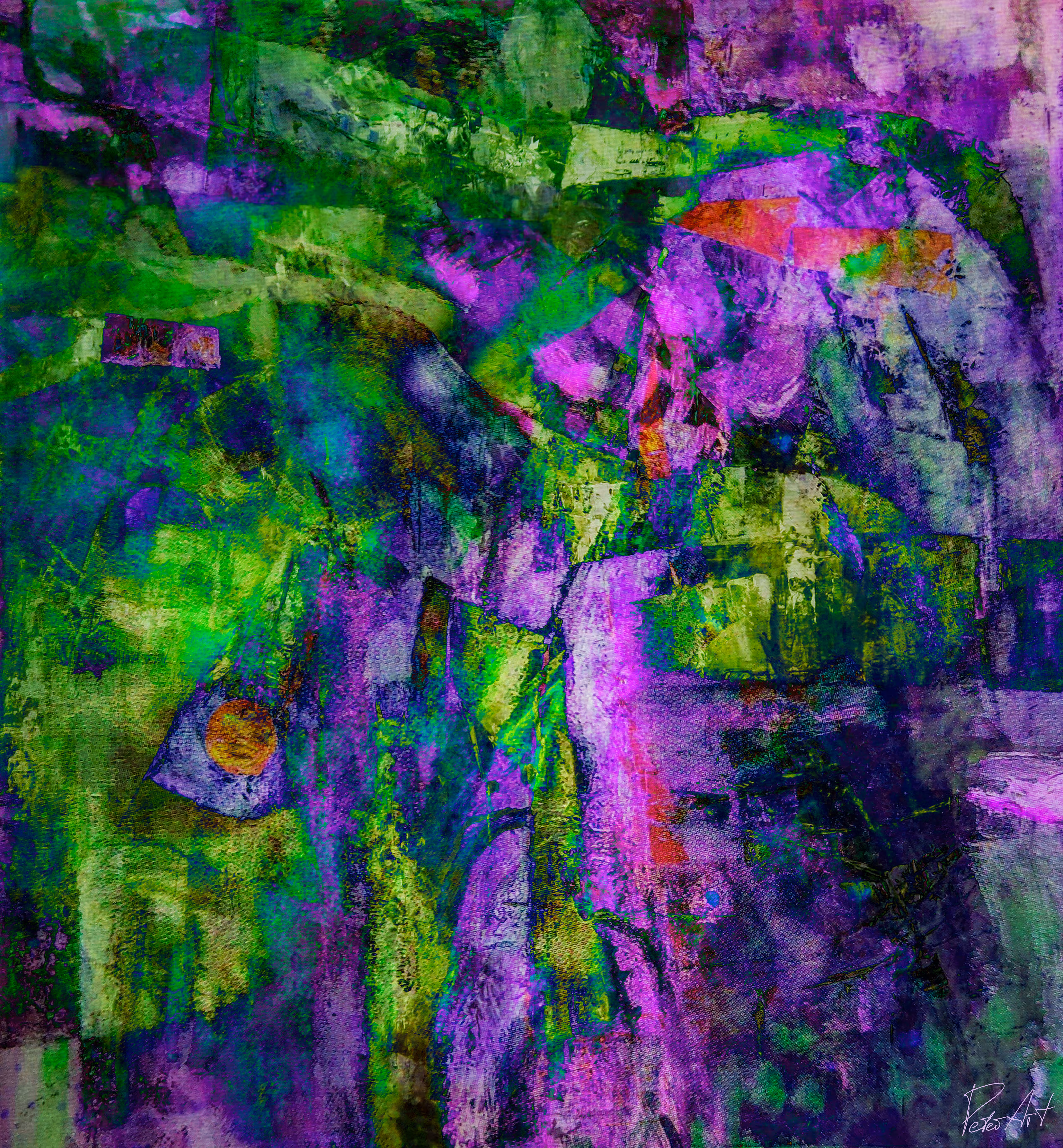 Mint and irises