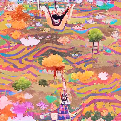 AI art, a happy world