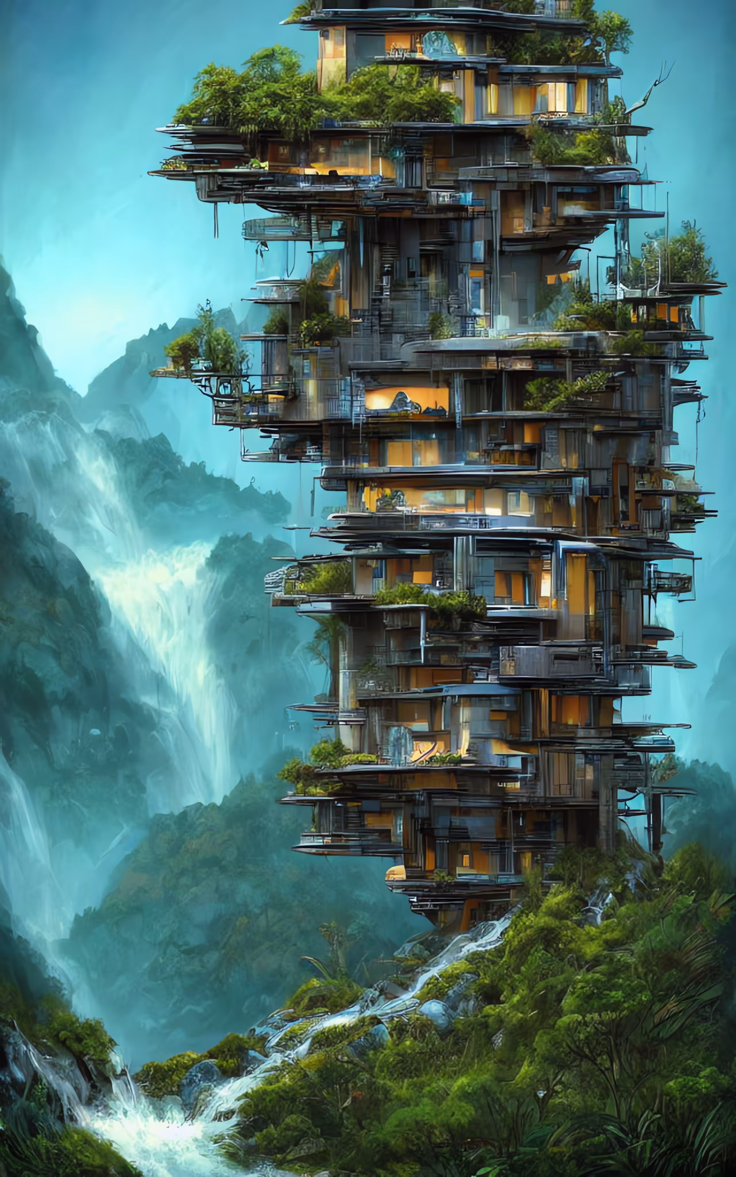 Waterfall Dwelling #2605