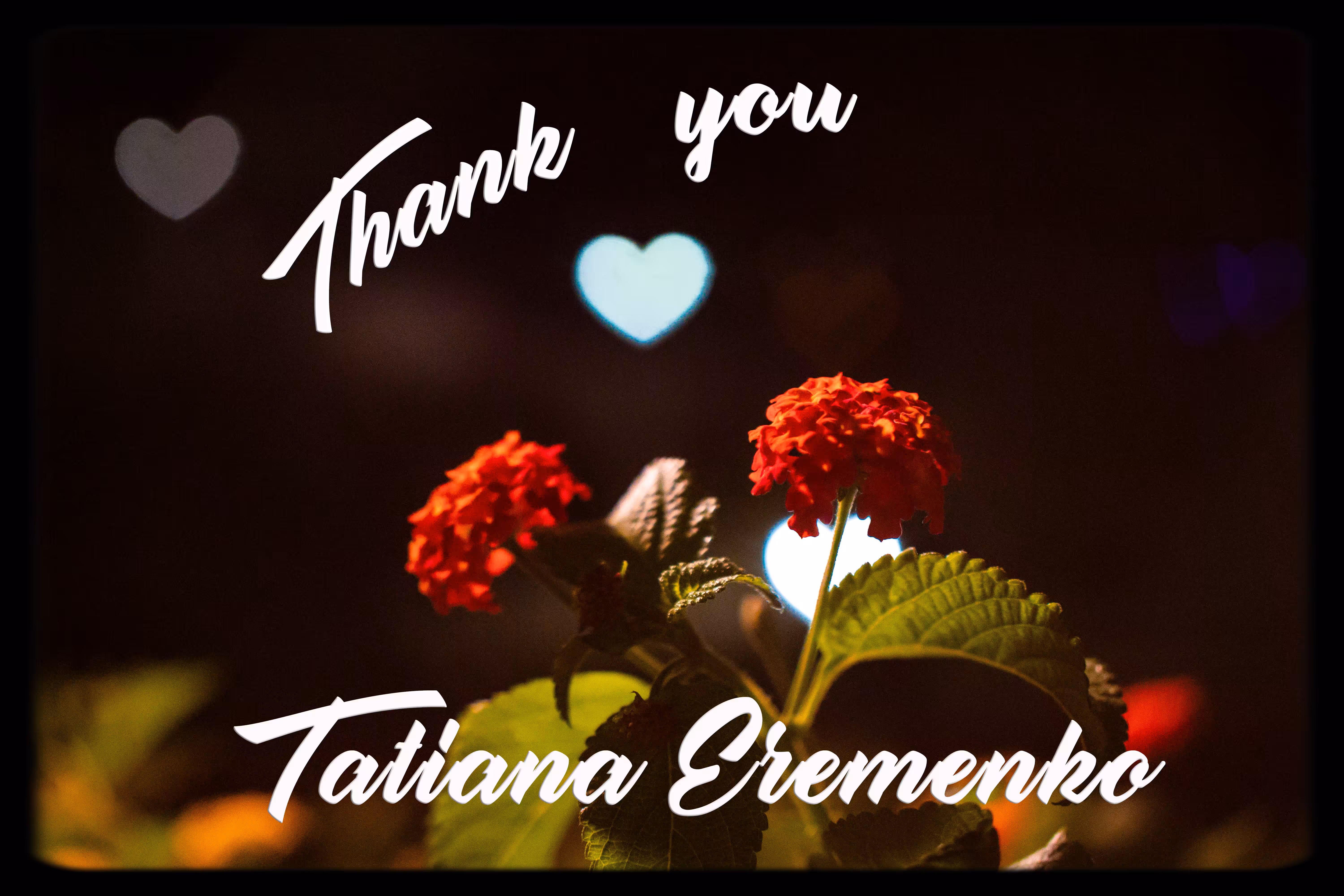 Thank You Tatiana Eremenko
