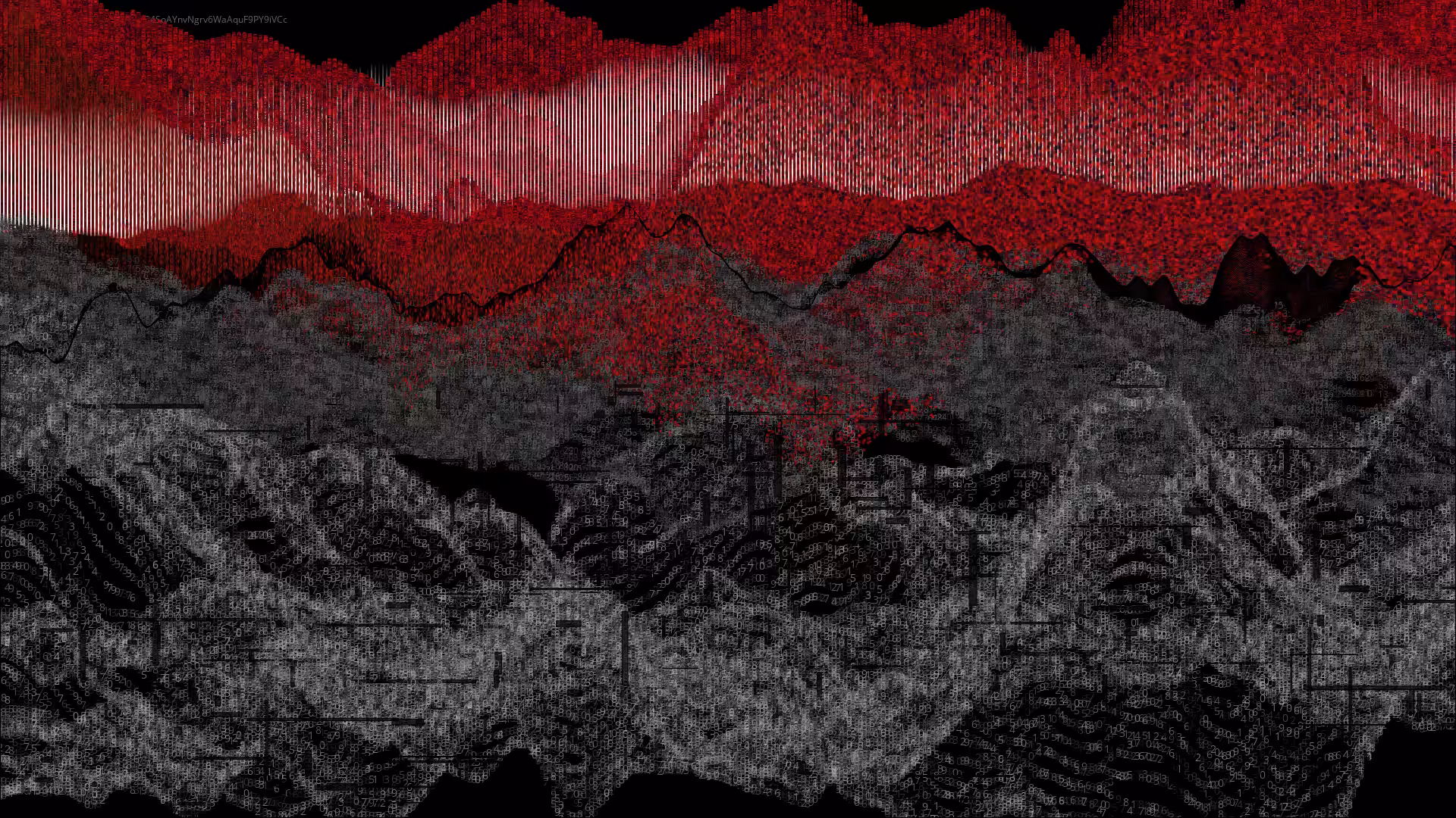 Pixel rain in a data landsacape #66