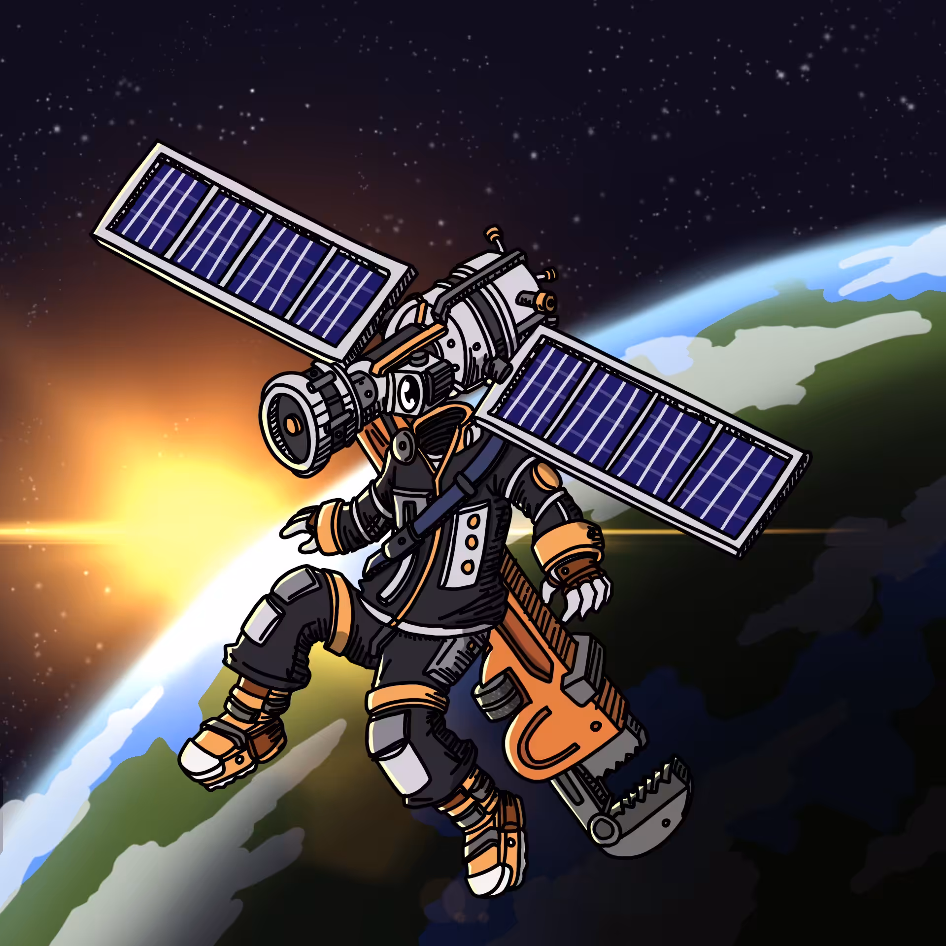One eyed guys: Satellite engineer OEG