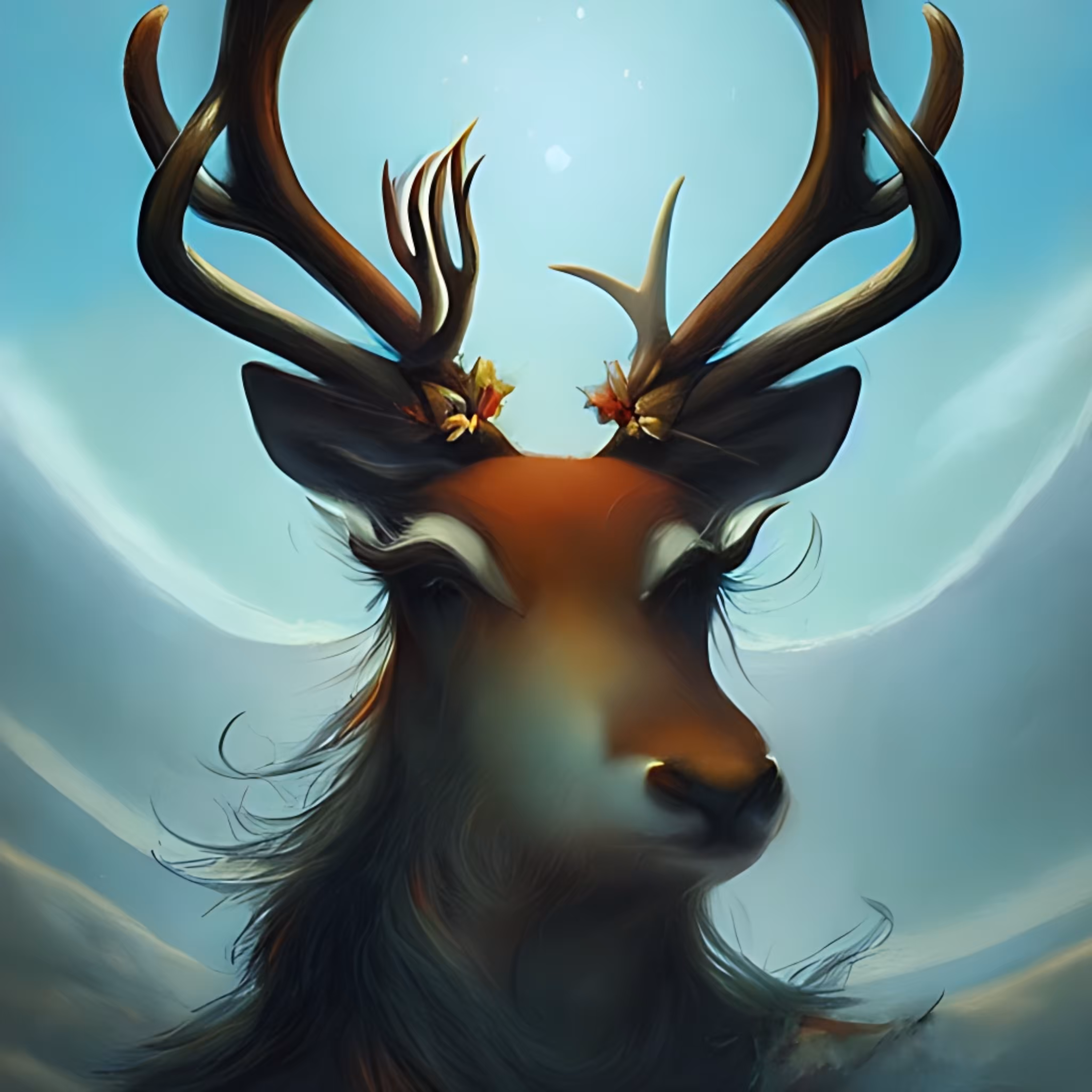 The shy reindeer
