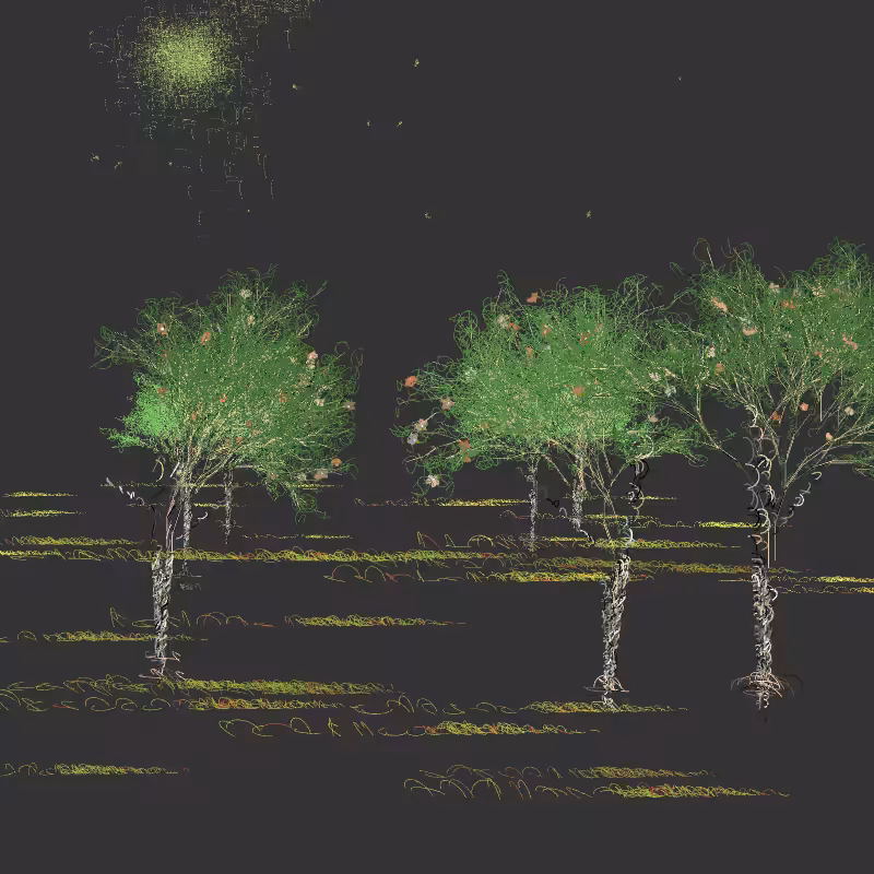 Black winter forest #22