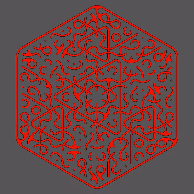Threefold Symmetry - Dark Variations #6