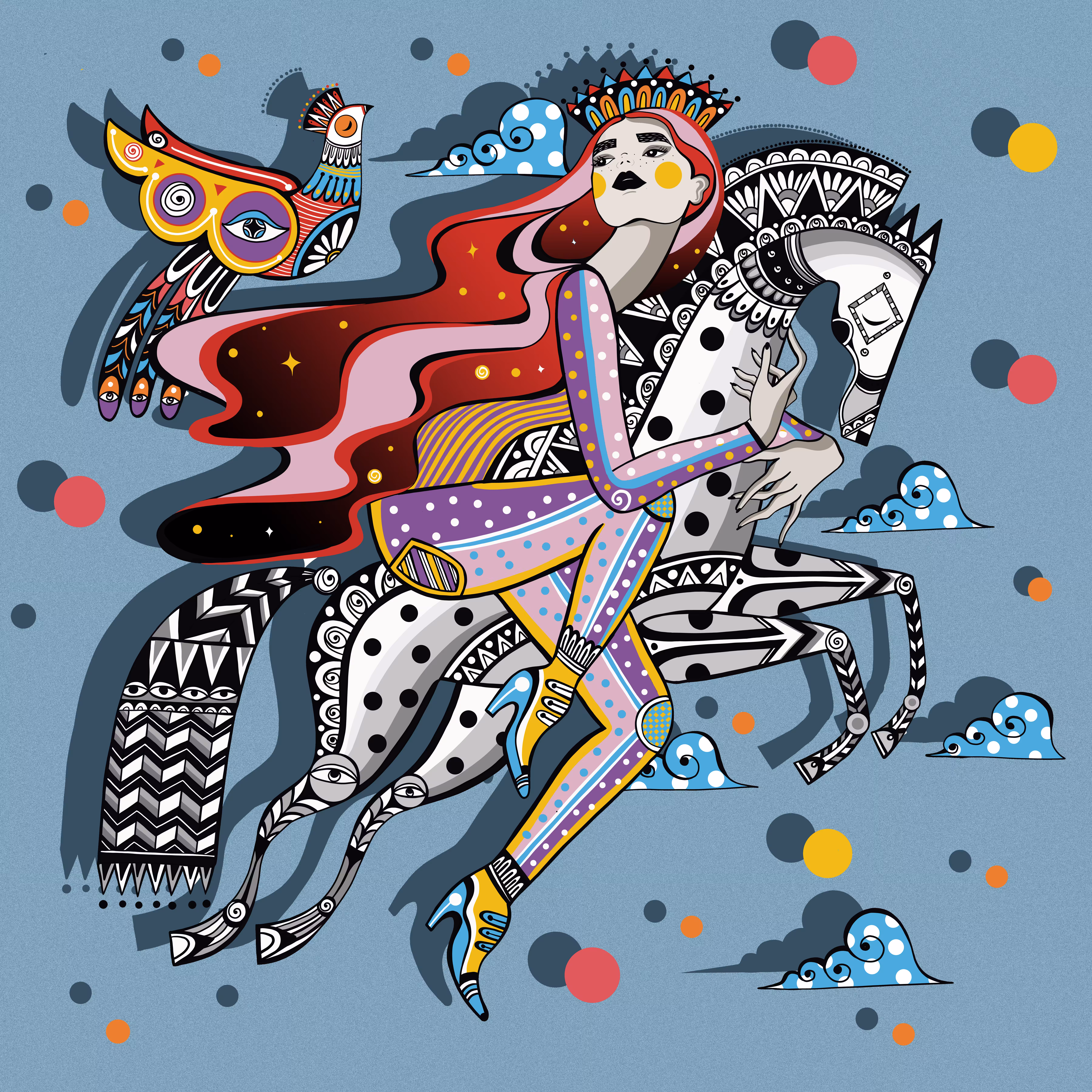Queen and Her Horse (II)