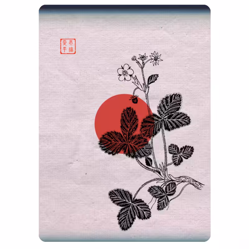 Zen flower card #50