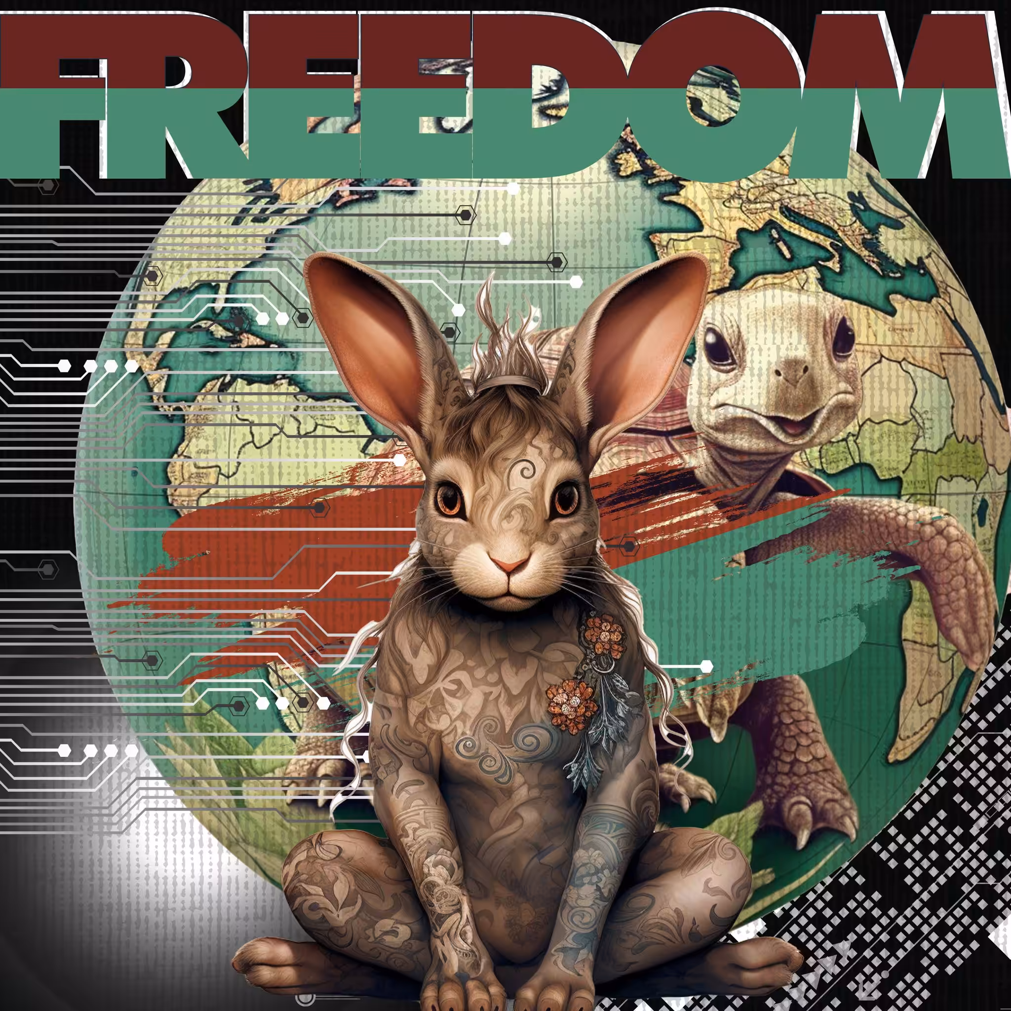 The Worldwide Hare & The Freedom Tortoise (RARE HARE)