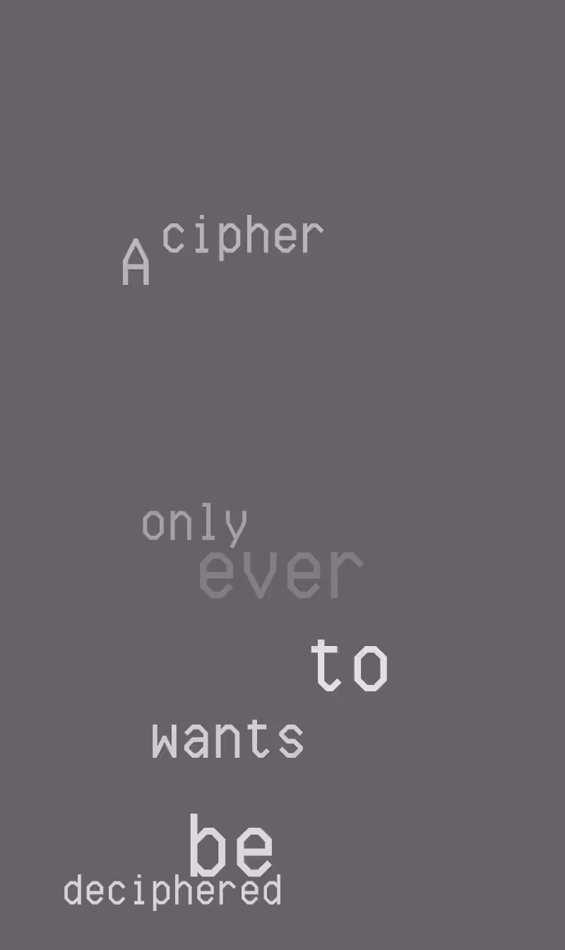 CRYPTIC POEMS #178 | AOLS #873