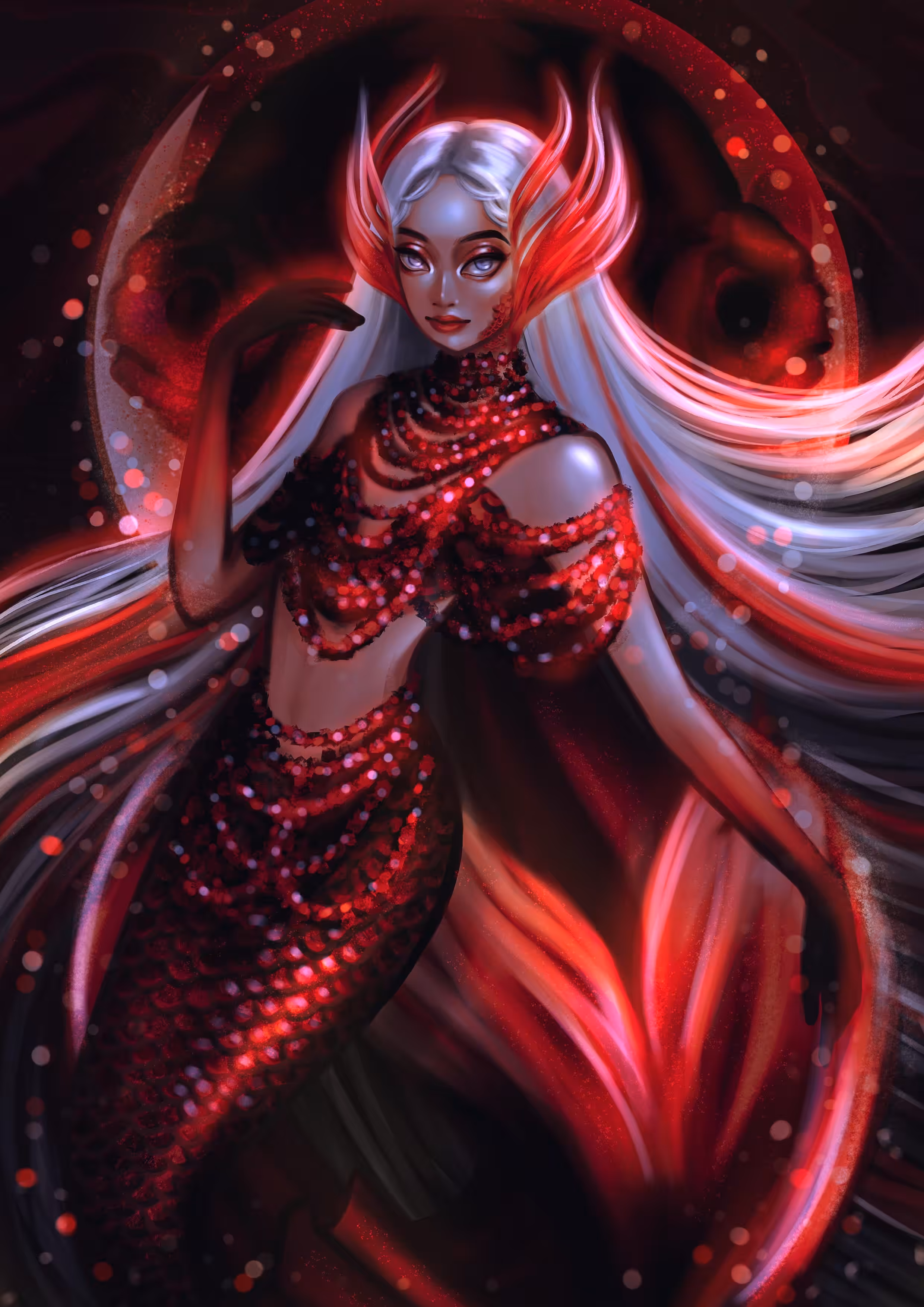 Red mermaid