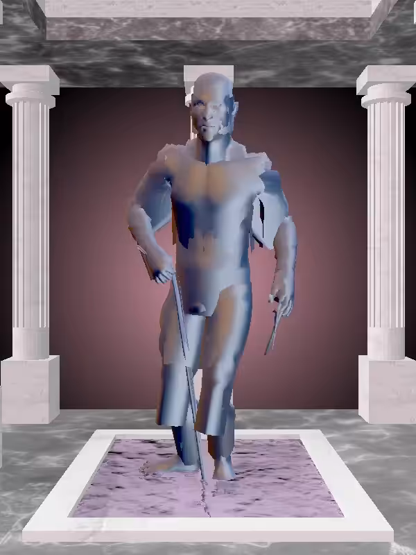 HeavenComputer: The Injured Stealth Dark Blue Man #6044