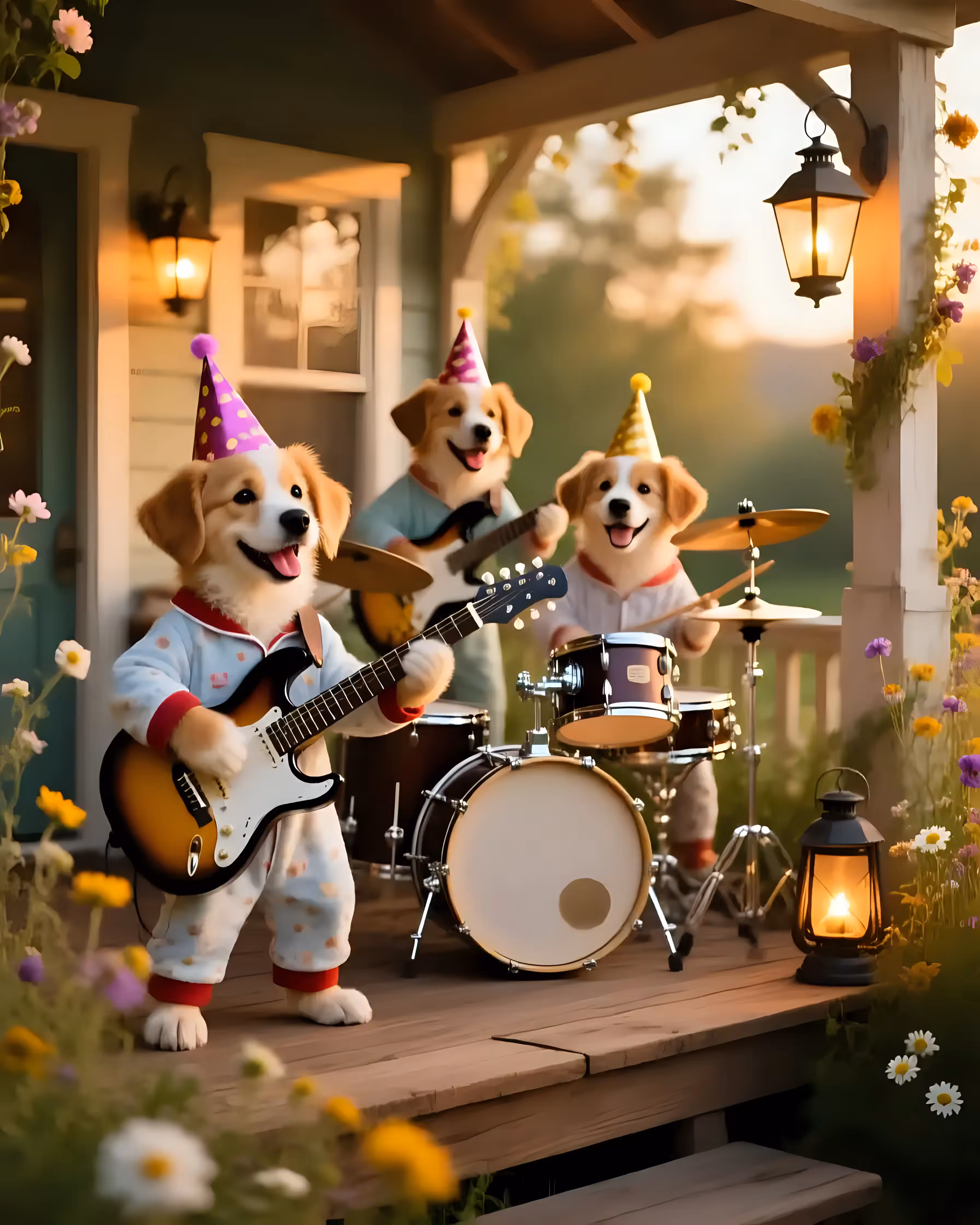 Puppy porch party 
