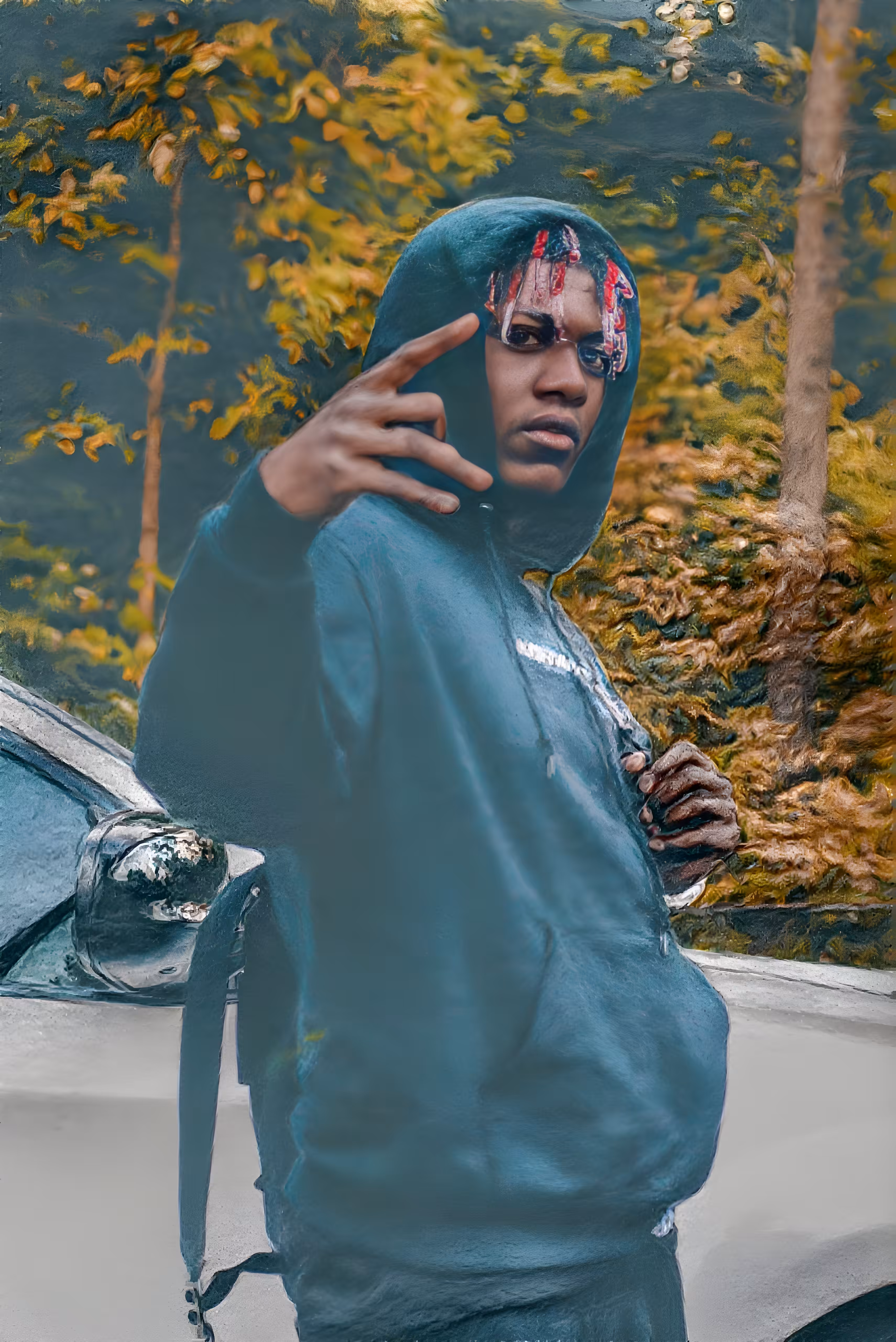 lil yachty oil on canvas