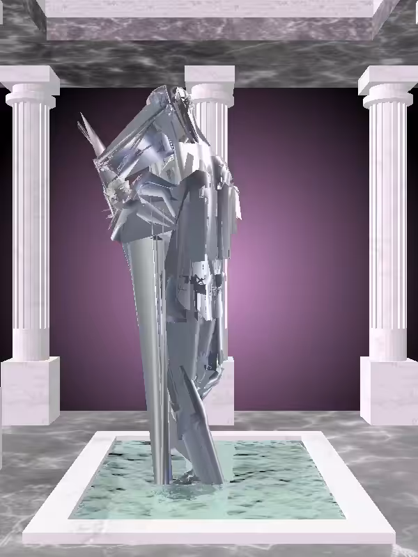 The Robotic Navy Shimmer Man #2489