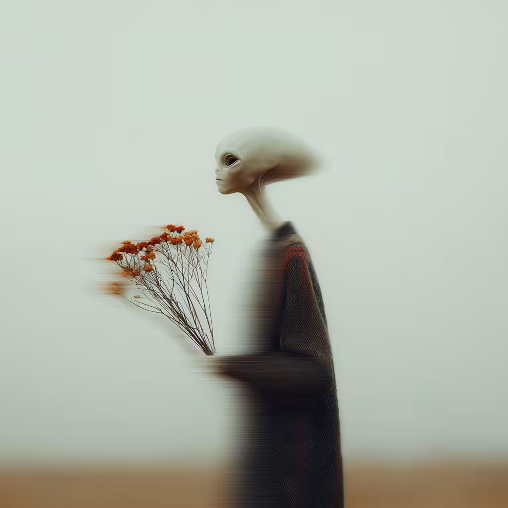The Stranger with Flowers