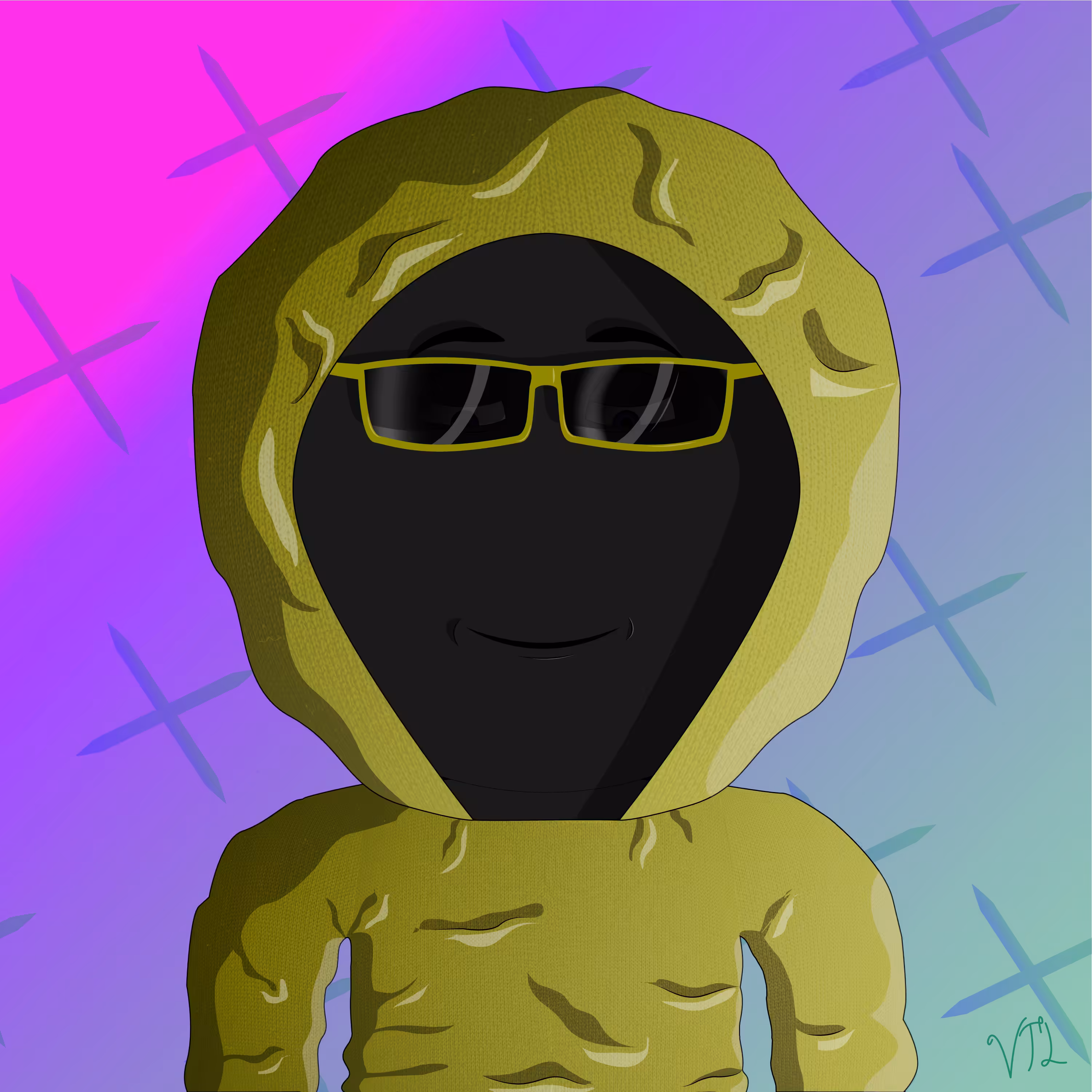 Stickman Avatar Hoodie Yellow