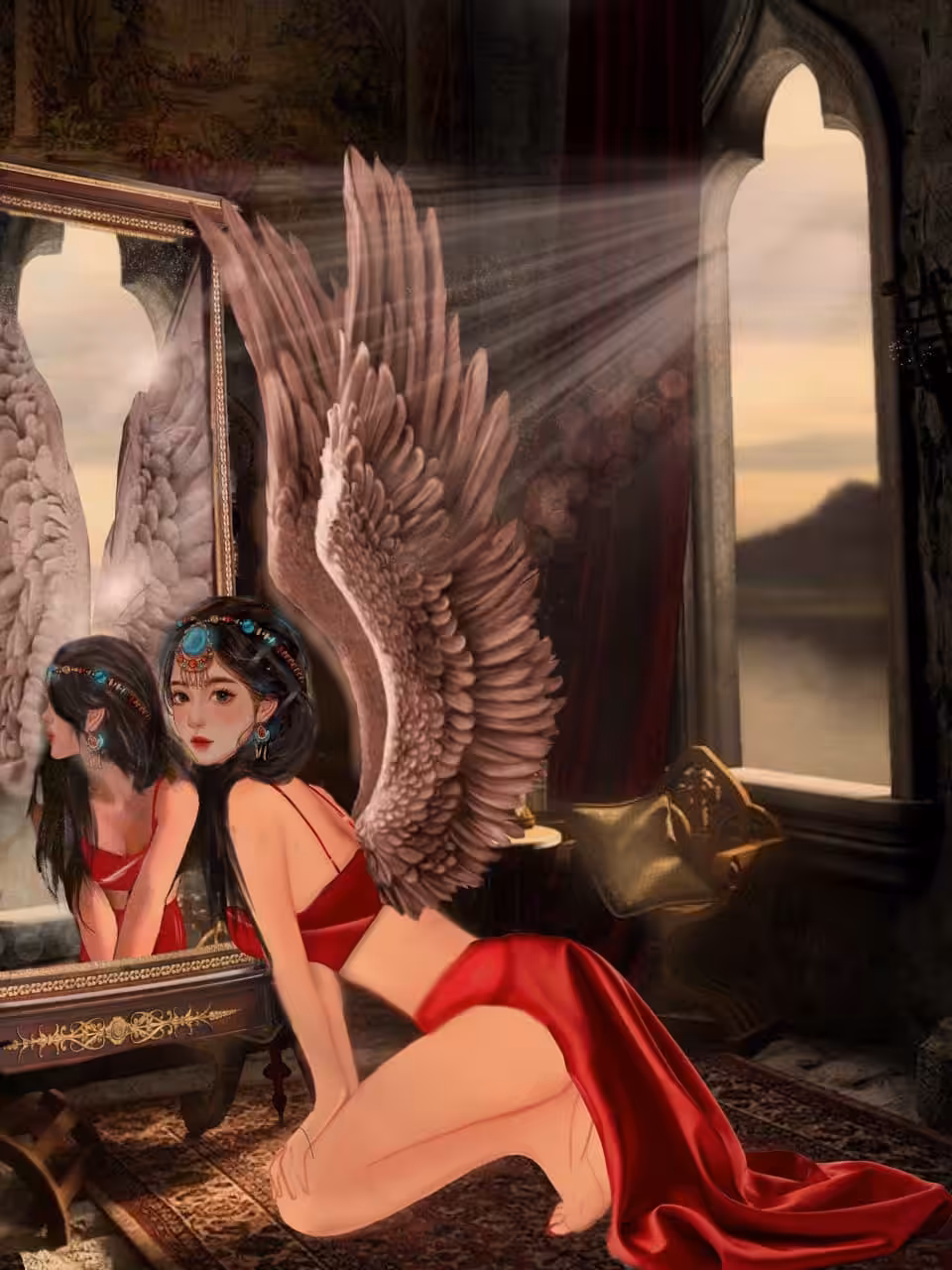 angel in her room